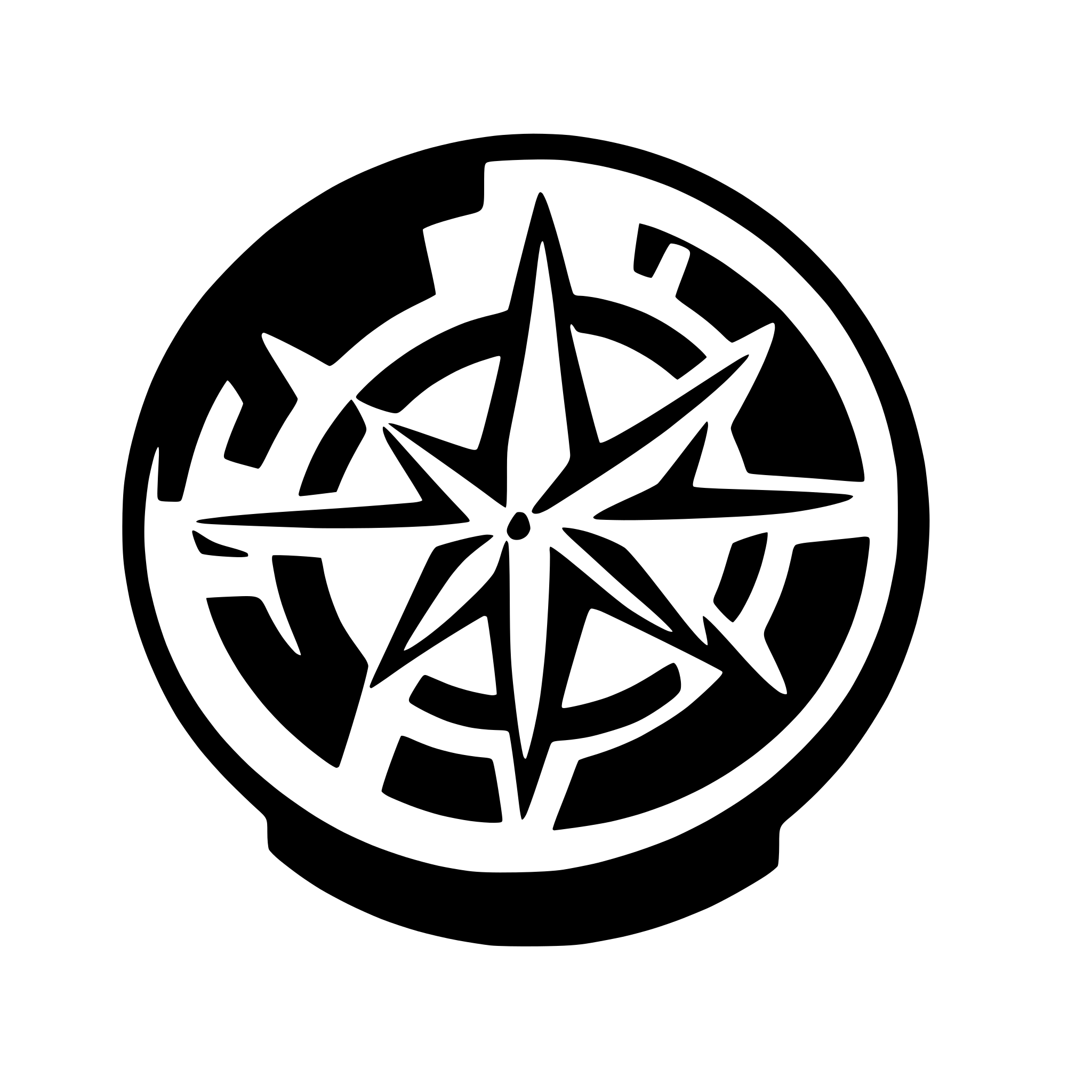 AI-generated SVG of a polar star. wind rose icon. symbol.