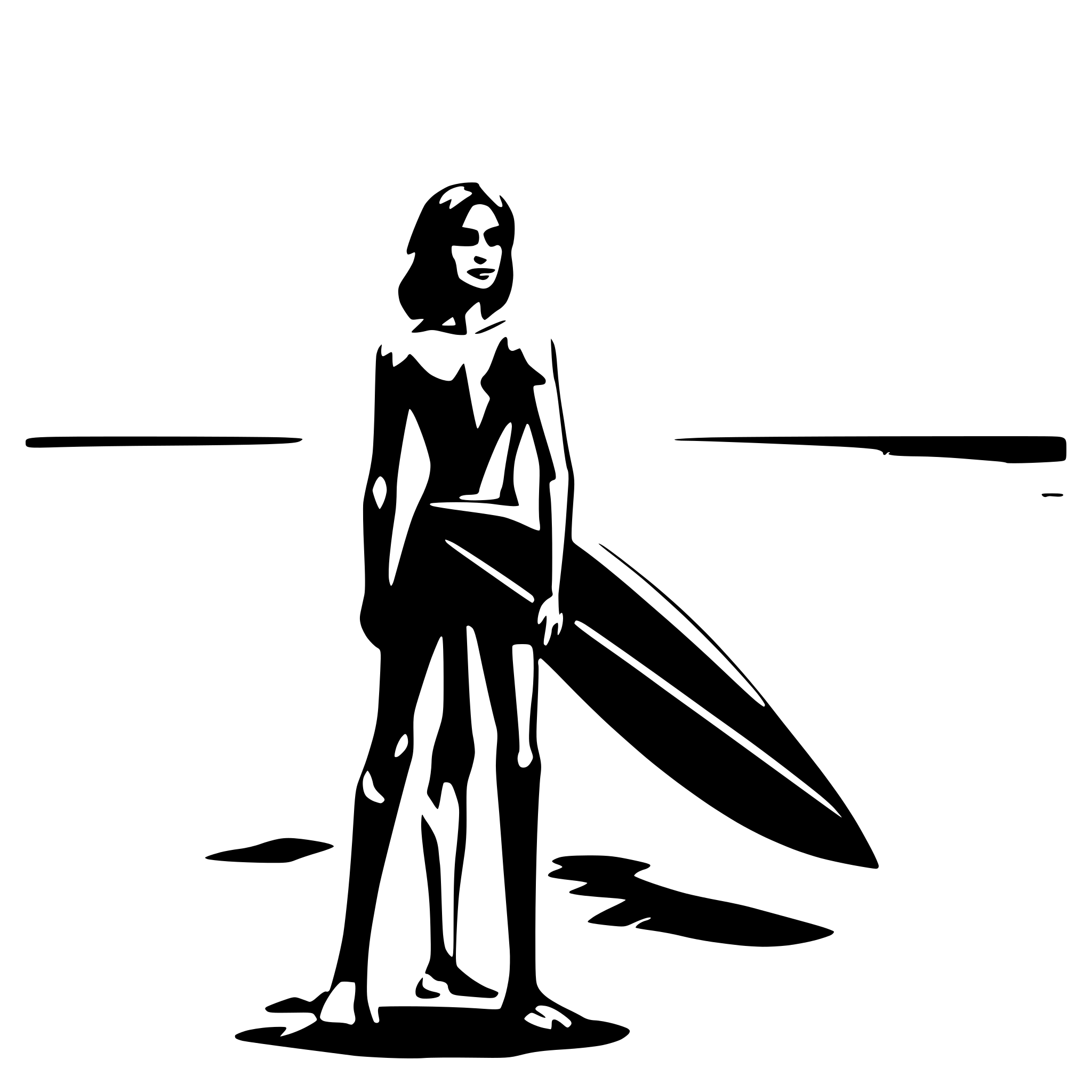 AI-generated SVG of 'surfer in the beach'