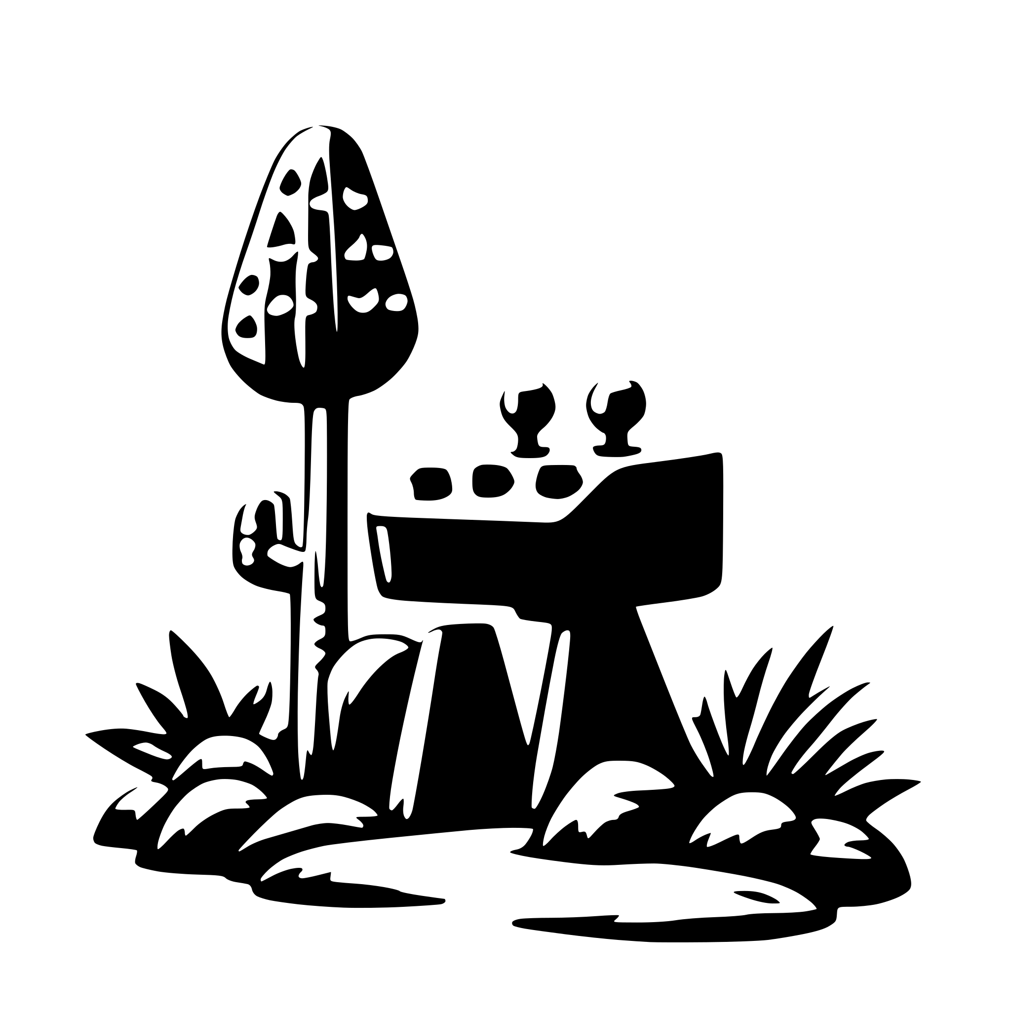 AI-generated SVG of a stoner rock art