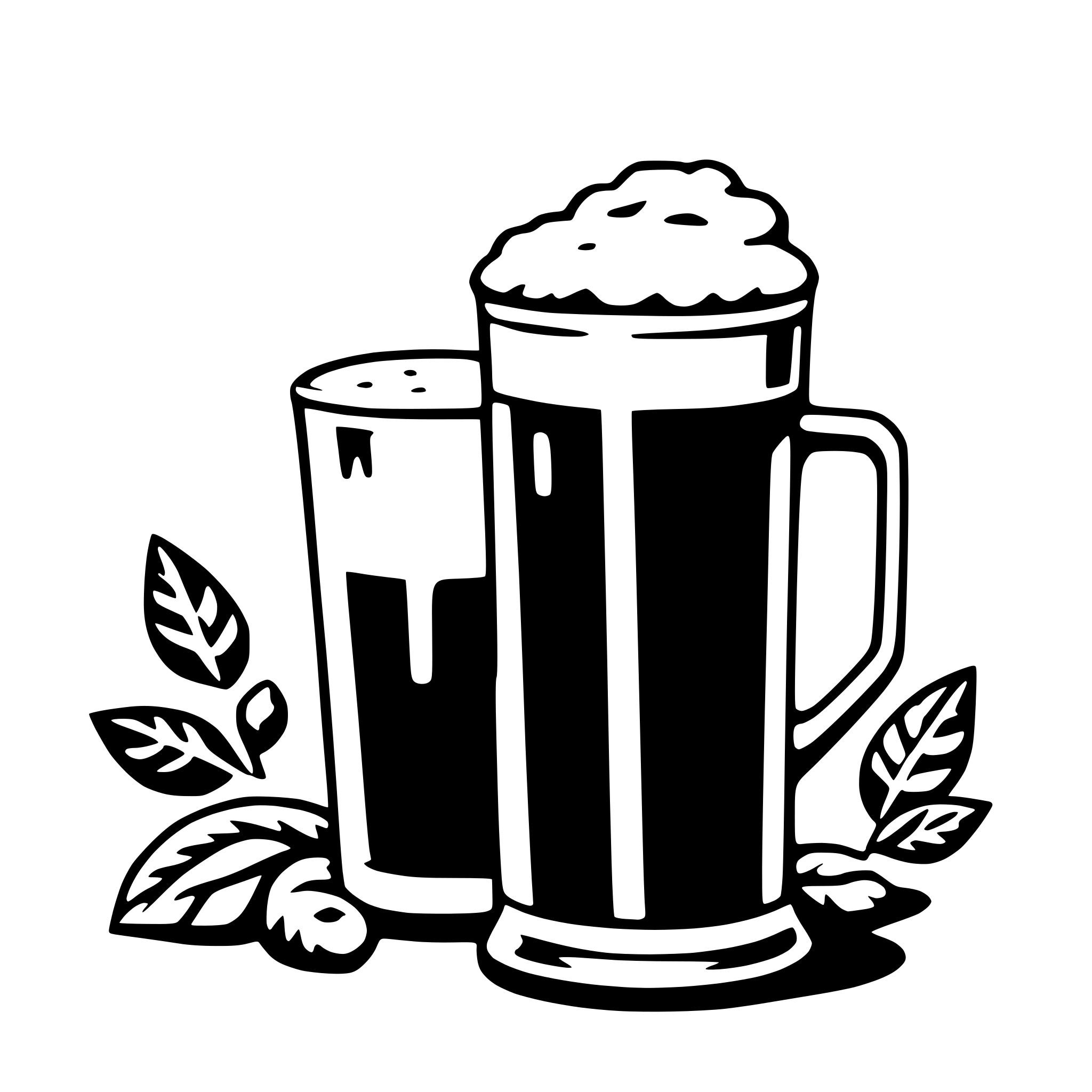 AI-generated SVG of a beer