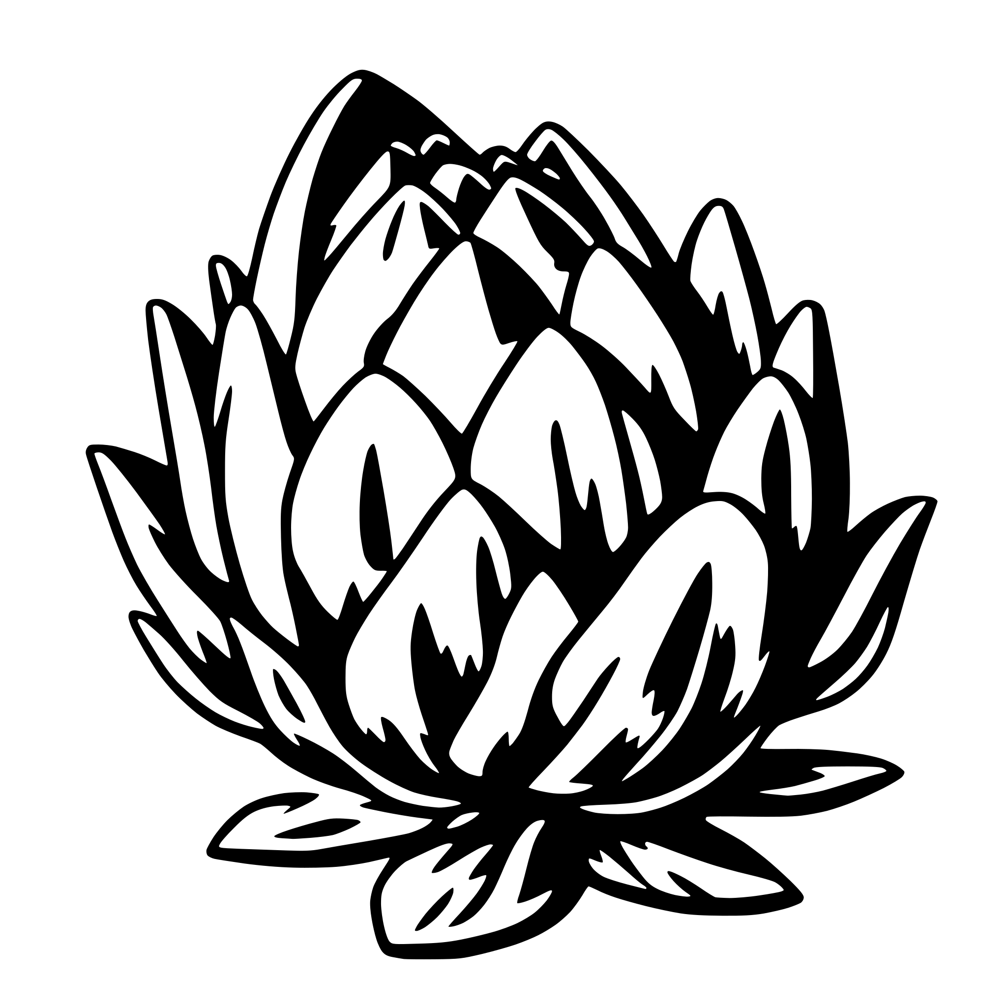 AI-generated SVG of 'artichoke'