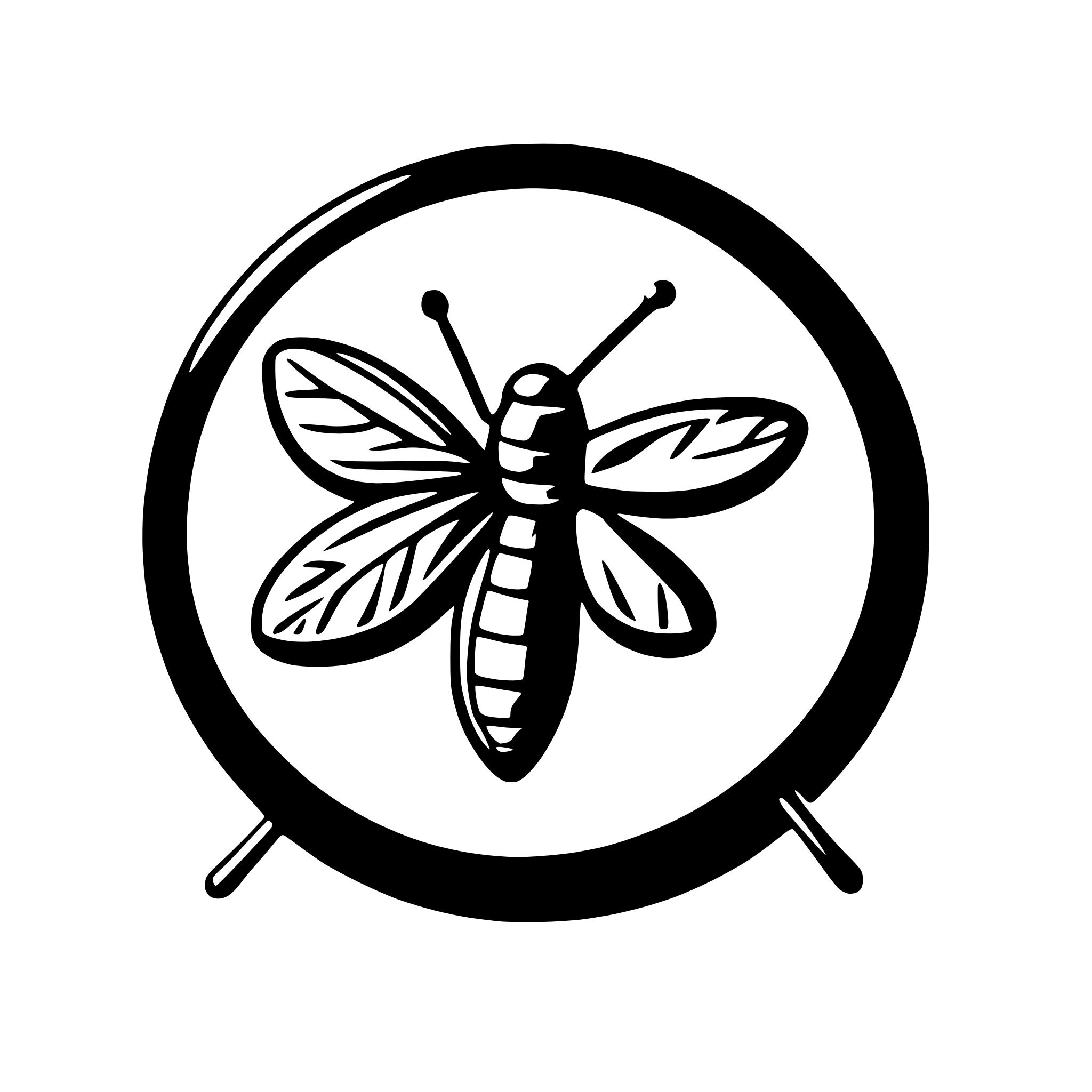 AI-generated SVG of a mayfly bug debugger logo