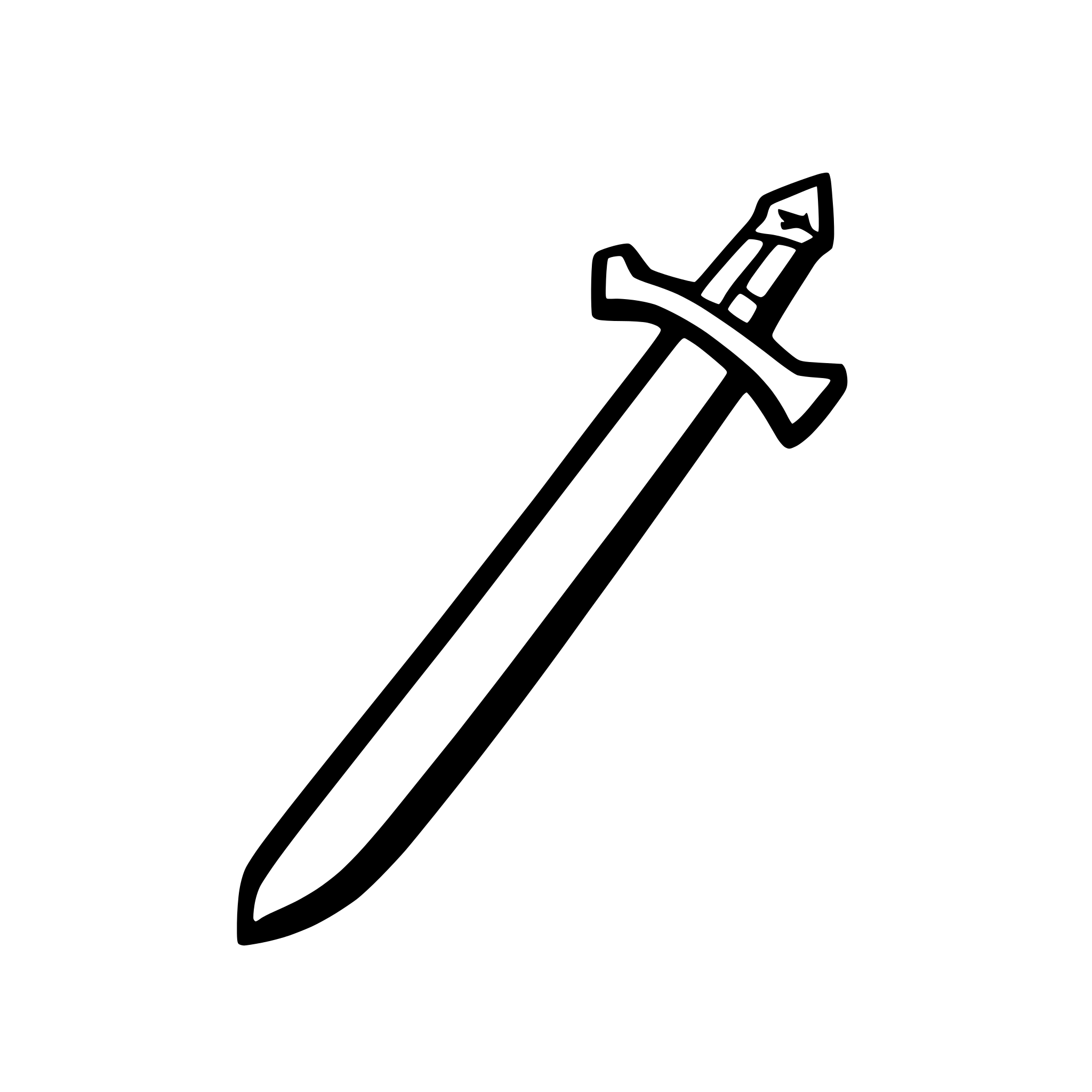 AI-generated SVG of a symmetrical middle age sword icon