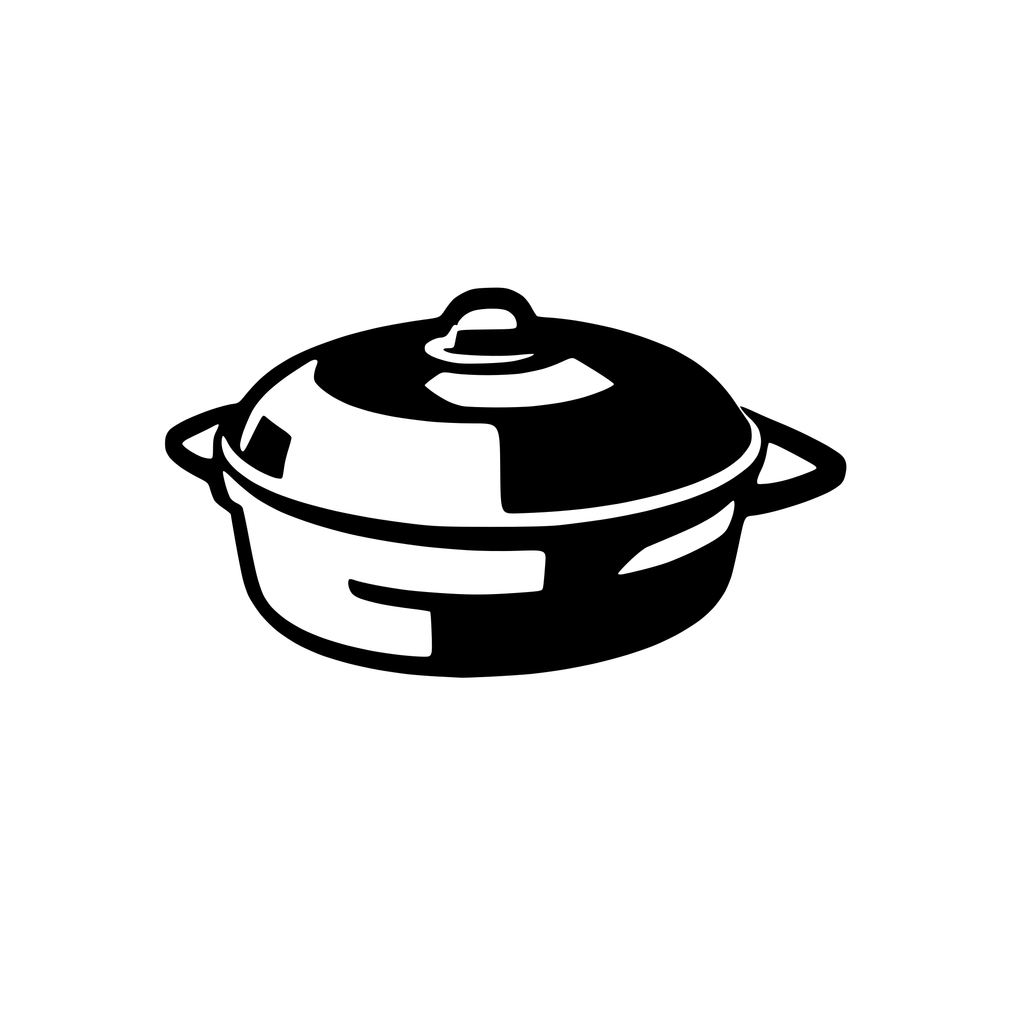 AI-generated SVG of a cooking pan front flat