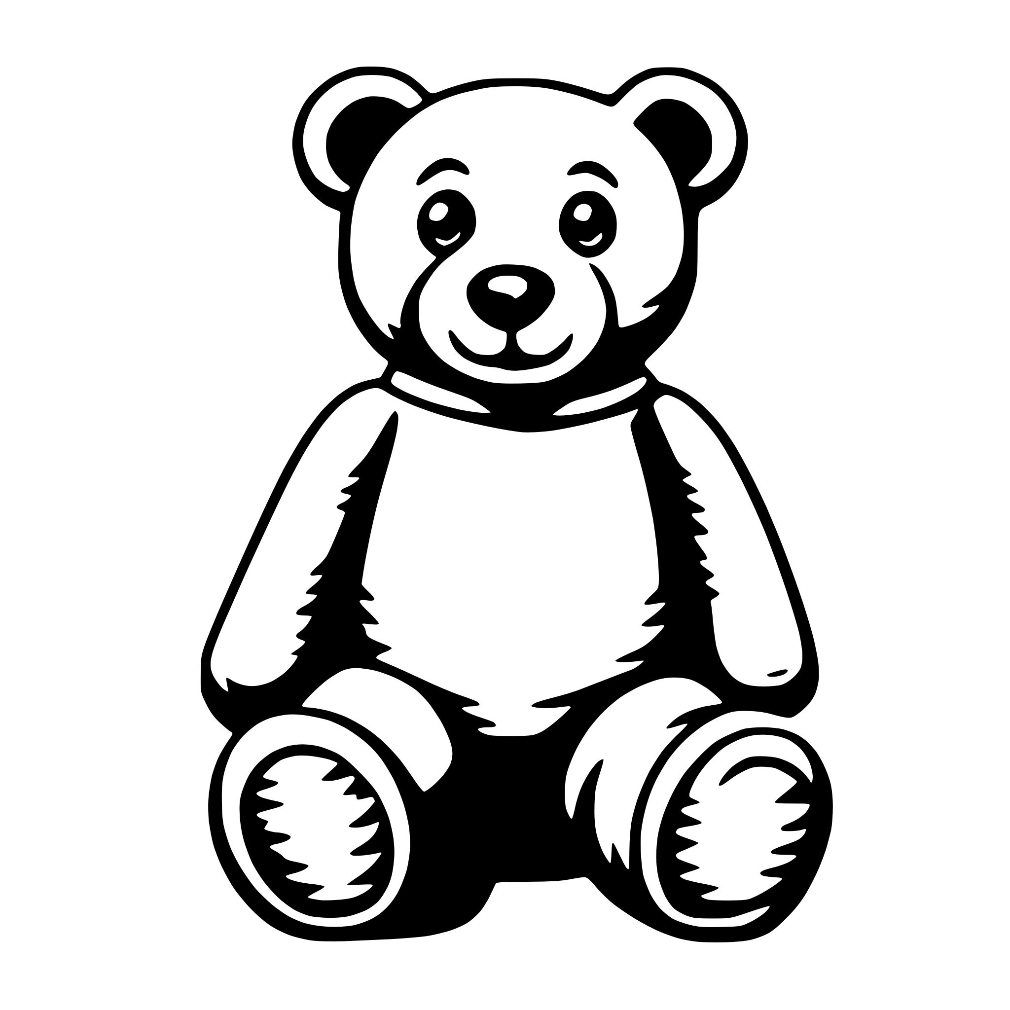 AI-generated SVG of a teddy bear