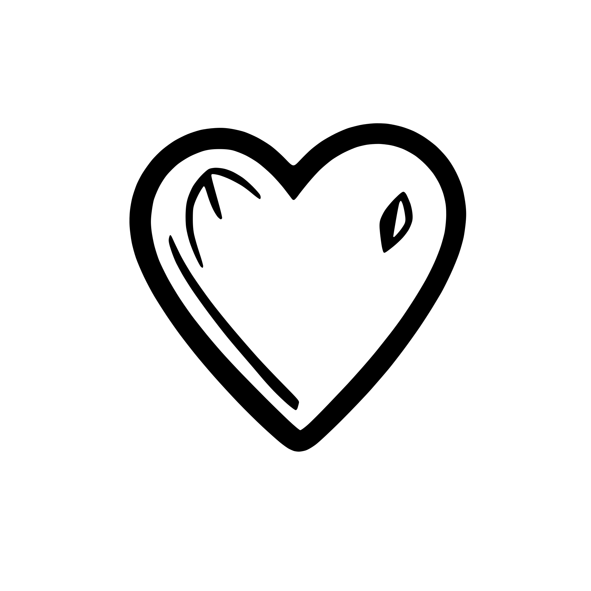 AI-generated SVG of a handrawn heart