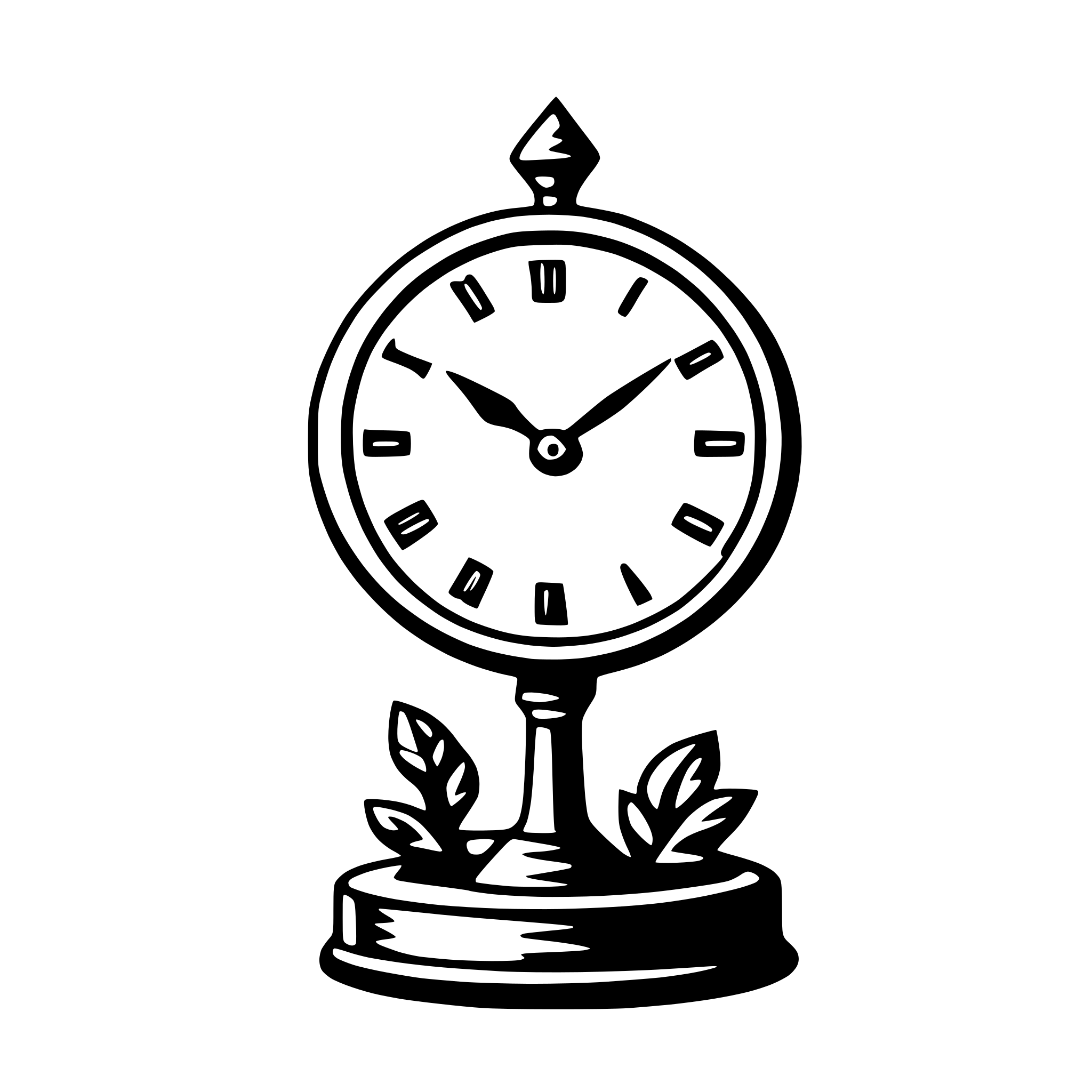AI-generated SVG of a clock