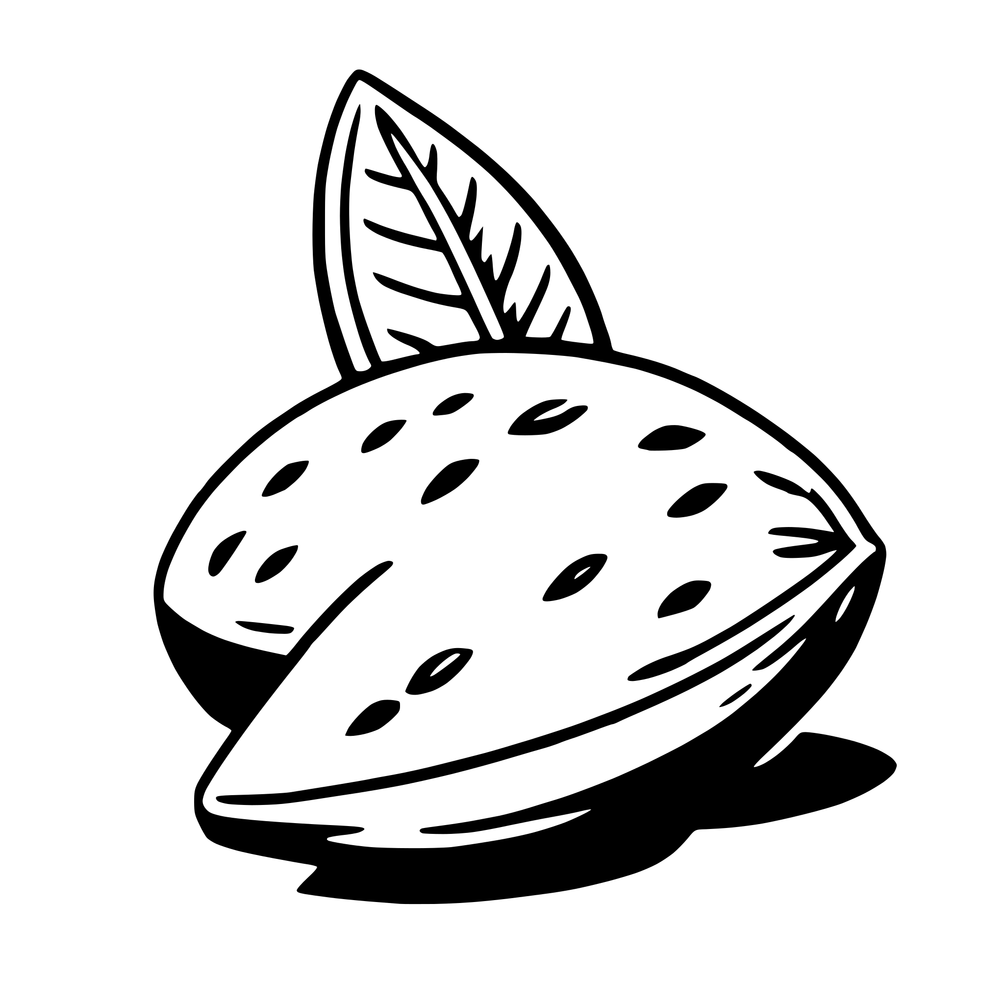 AI-generated SVG of 'almond'