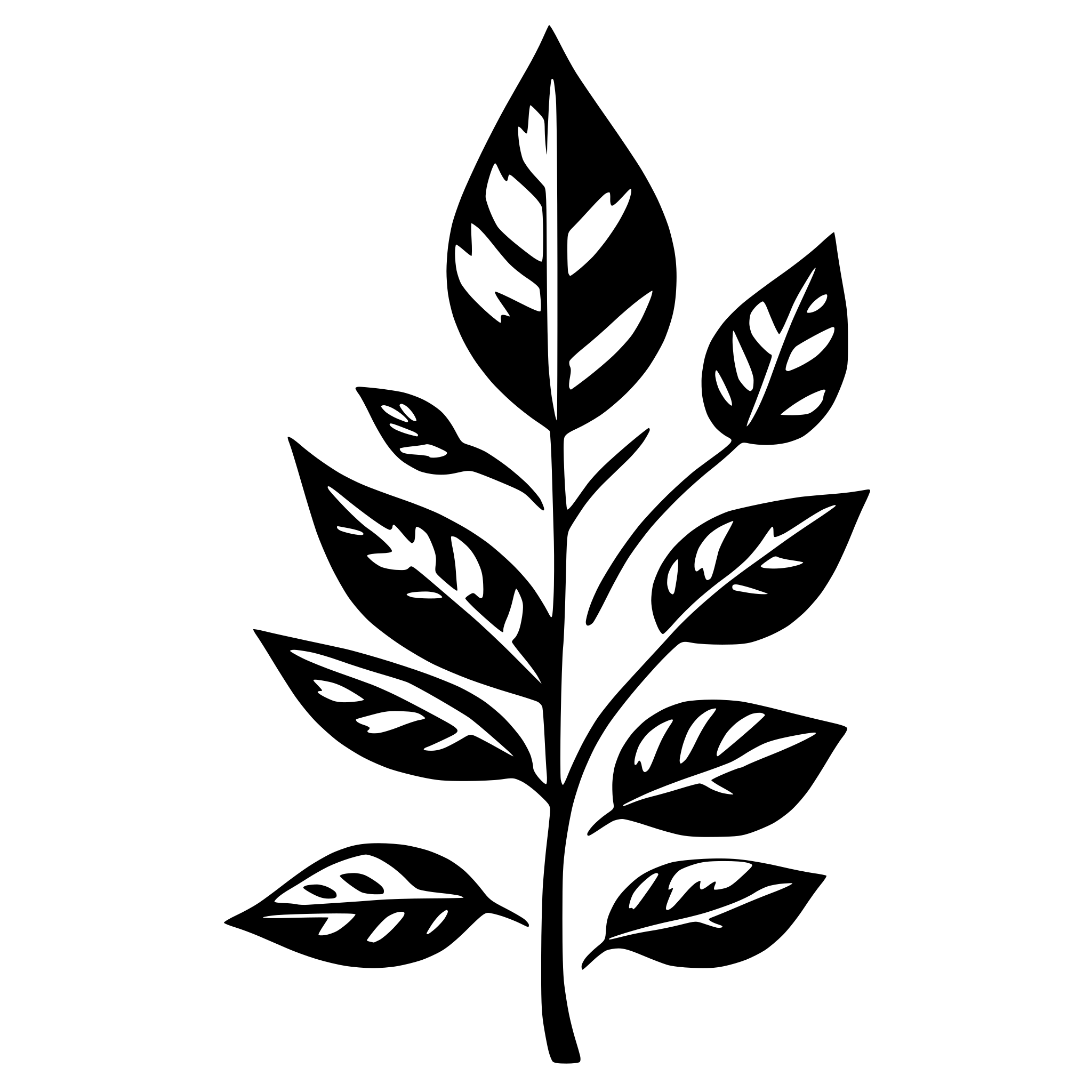 AI-generated SVG of '1 very simple leaf falling that is solid'
