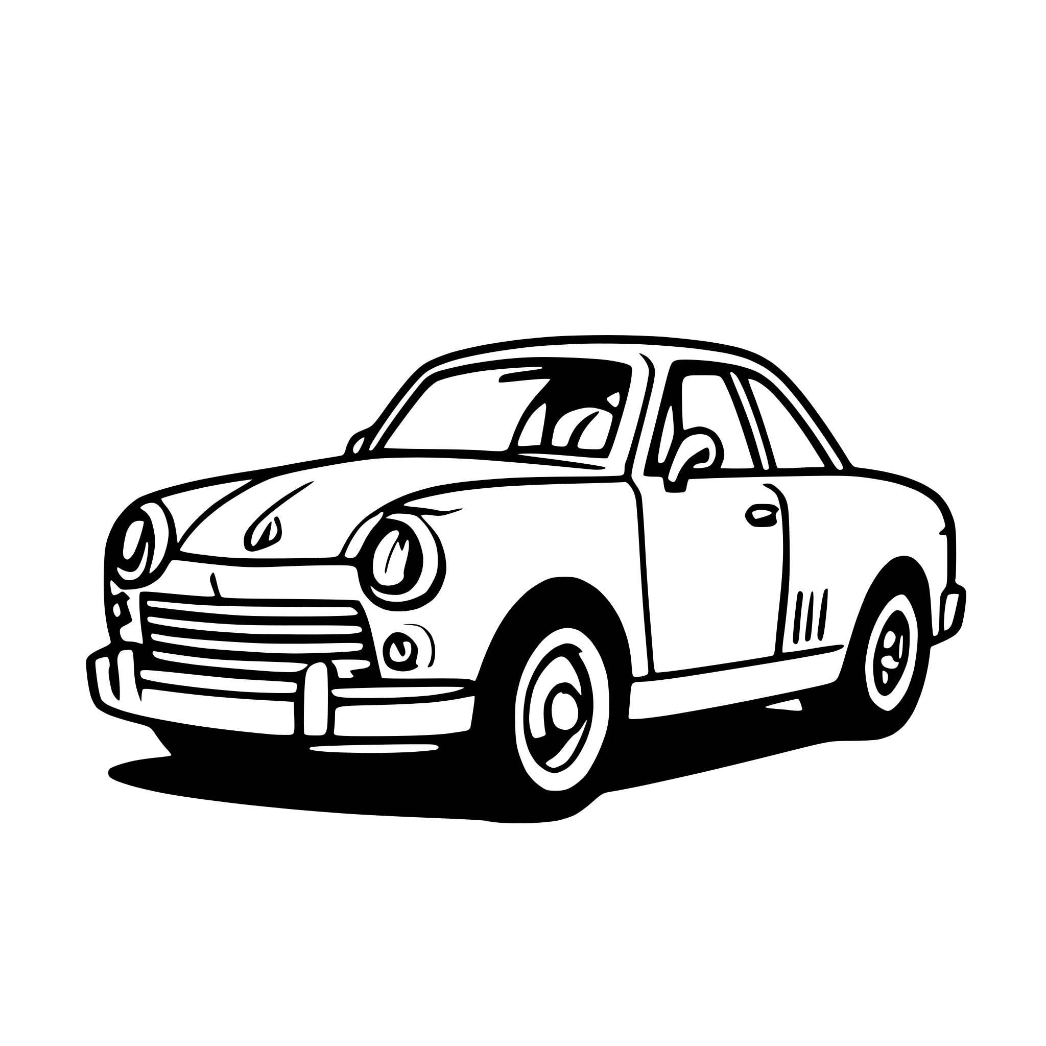 AI-generated SVG of a car