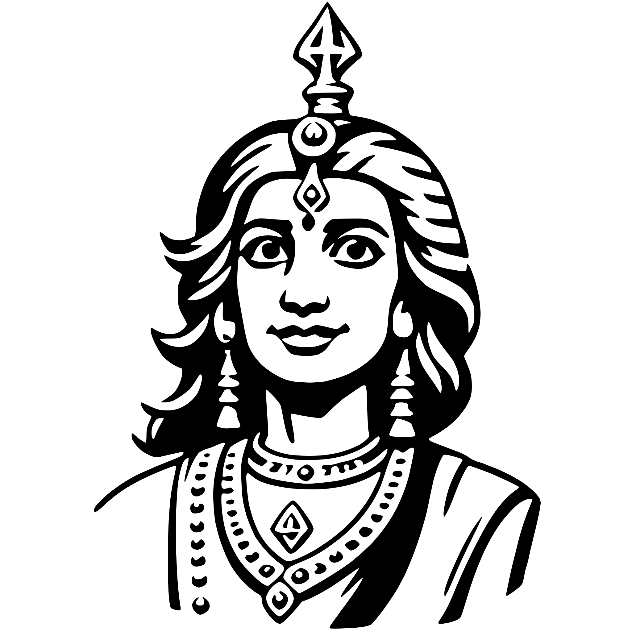 AI-generated SVG of a vishnu
