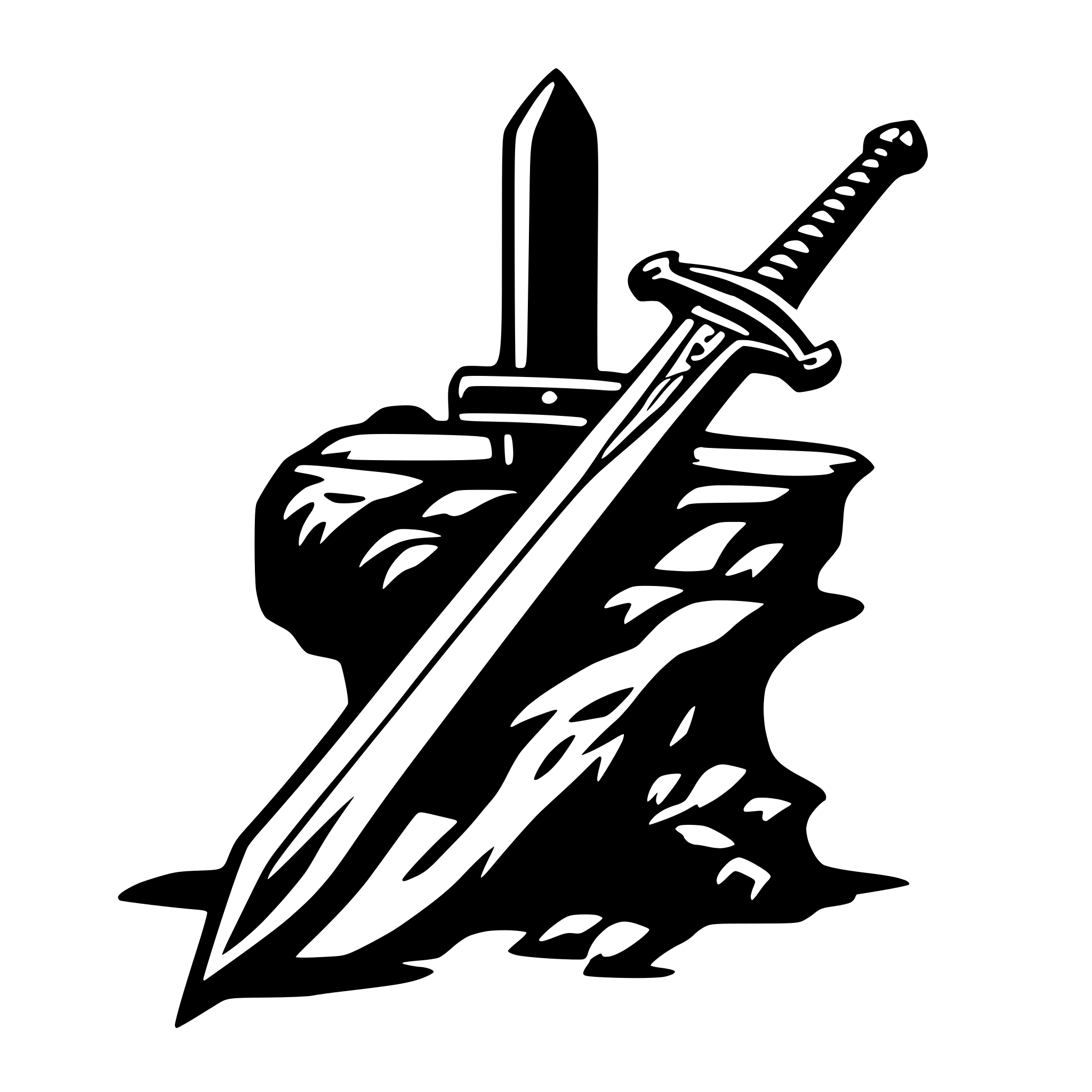 AI-generated SVG of a sword
