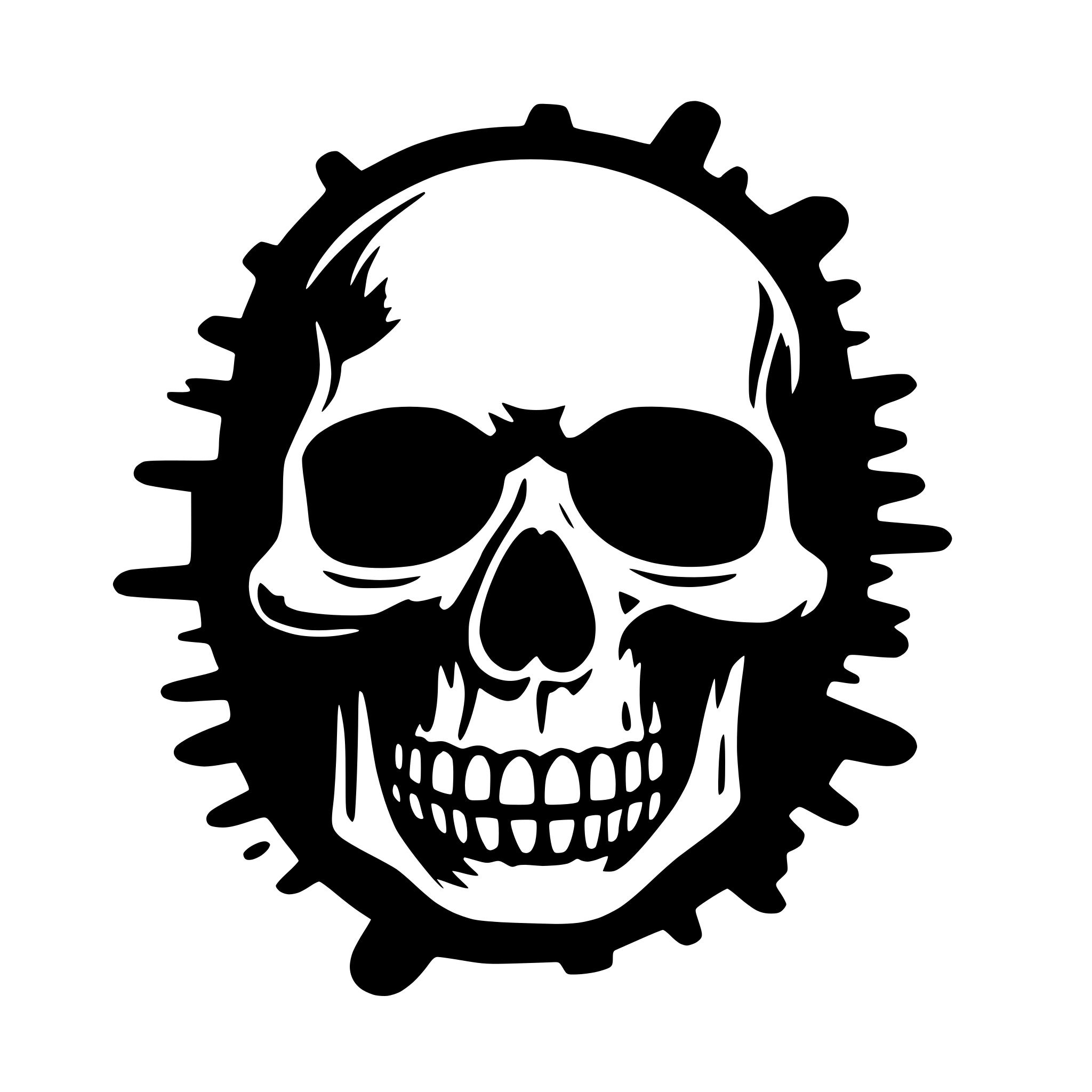 AI-generated SVG of 'picture of lobotomy, skull, purple'