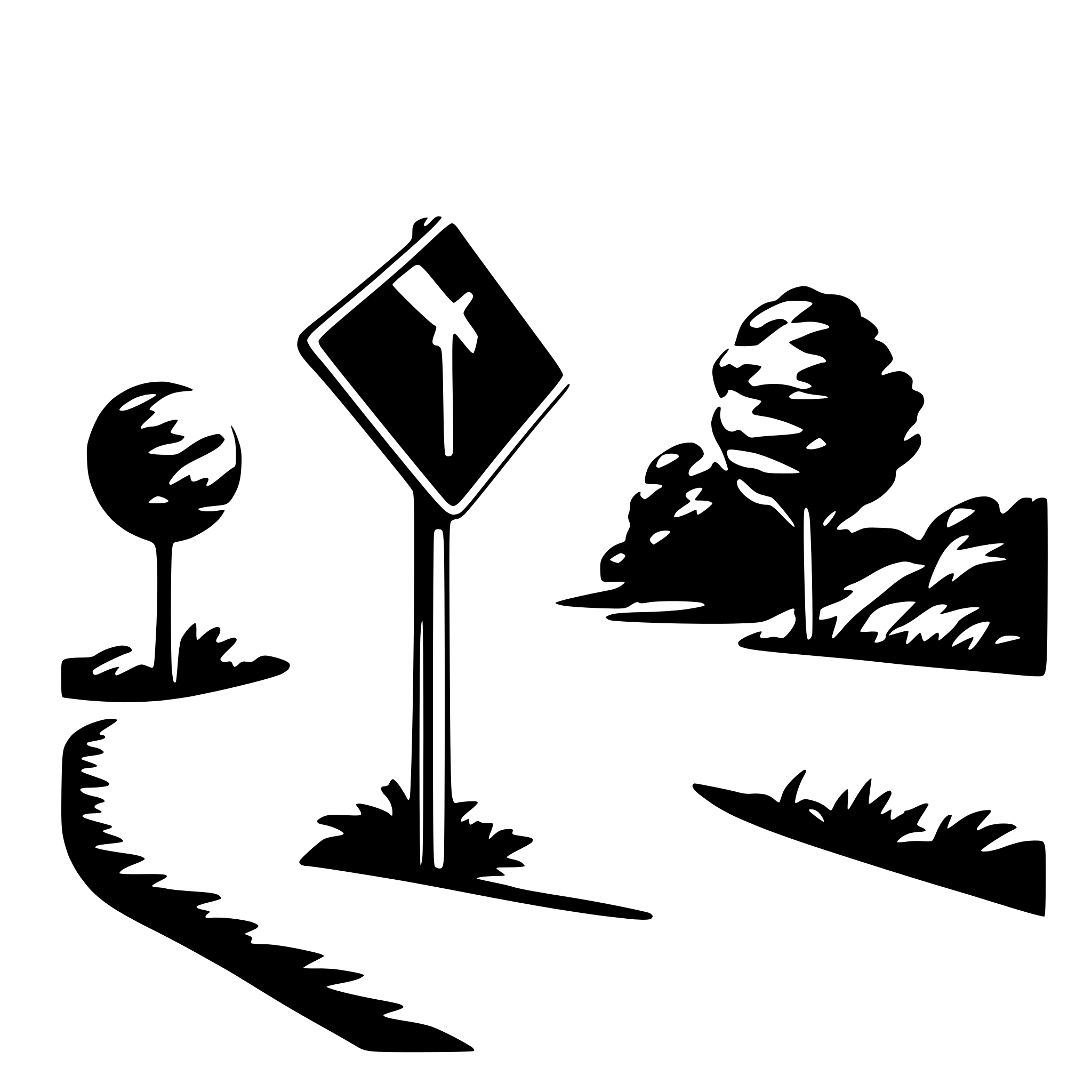 AI-generated SVG of 'temporary road sign with X'
