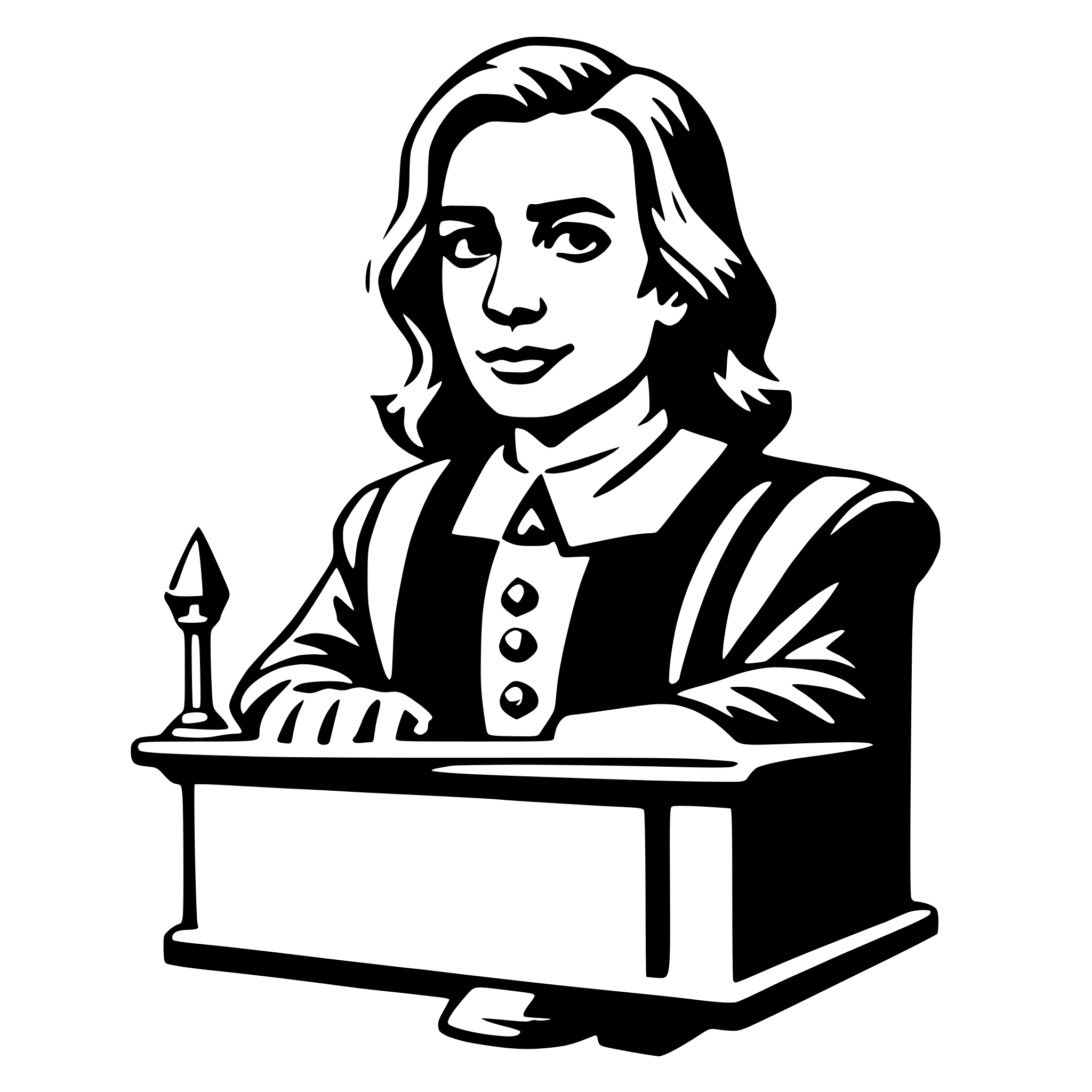 AI-generated SVG of a judge