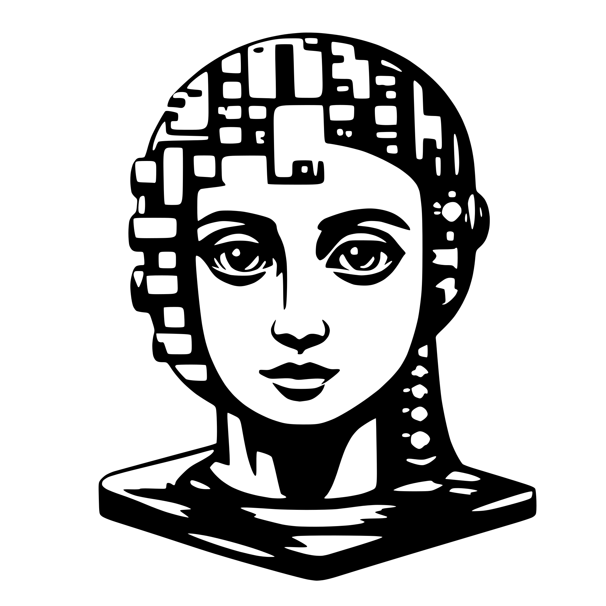 AI-generated SVG of a show something visualing ai