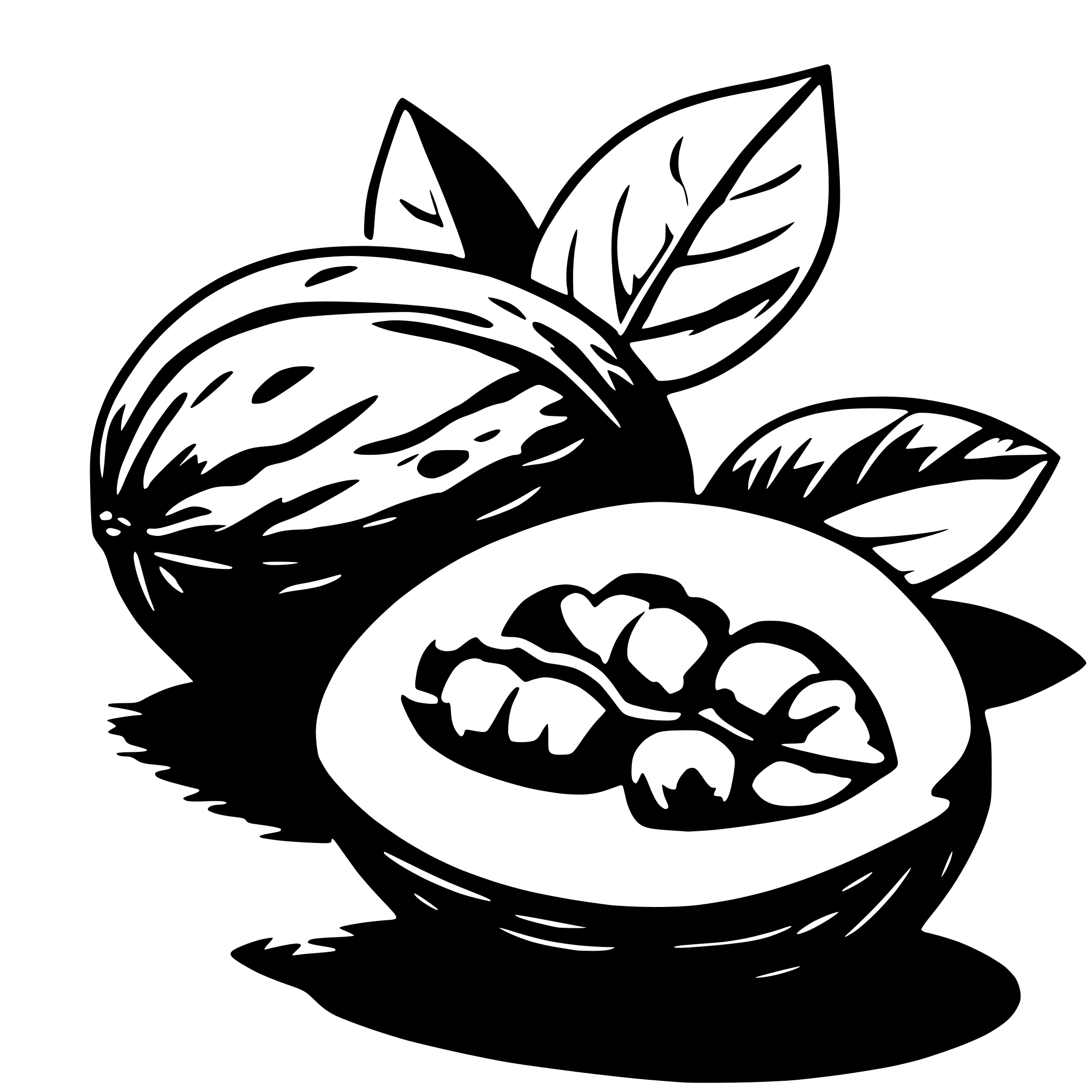 AI-generated SVG of a walnut