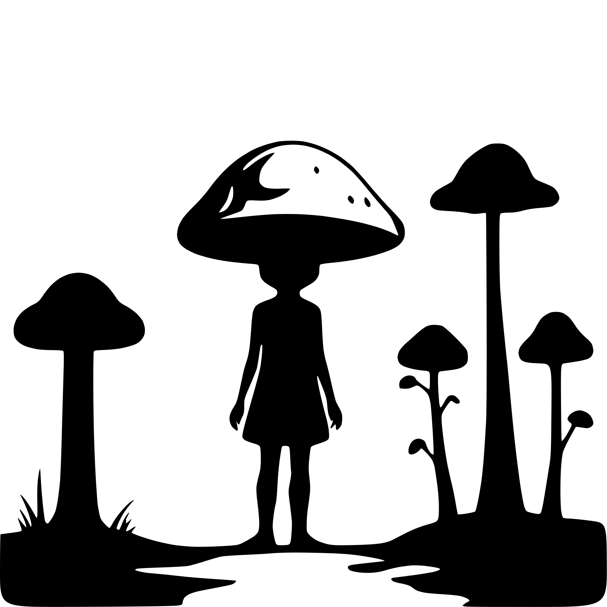 AI-generated SVG of a Aliens mushrooms phycodelic forest and wizard