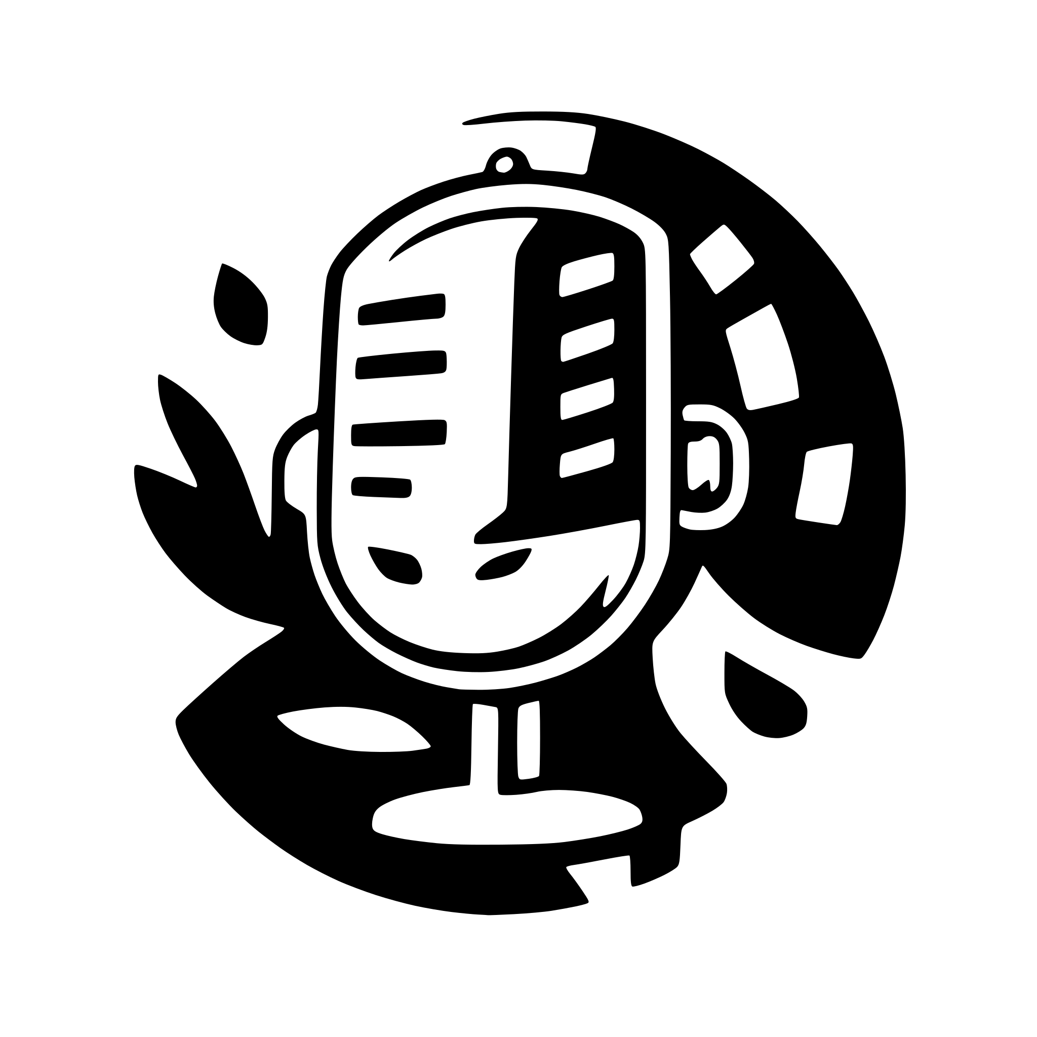 AI-generated SVG of a podcast