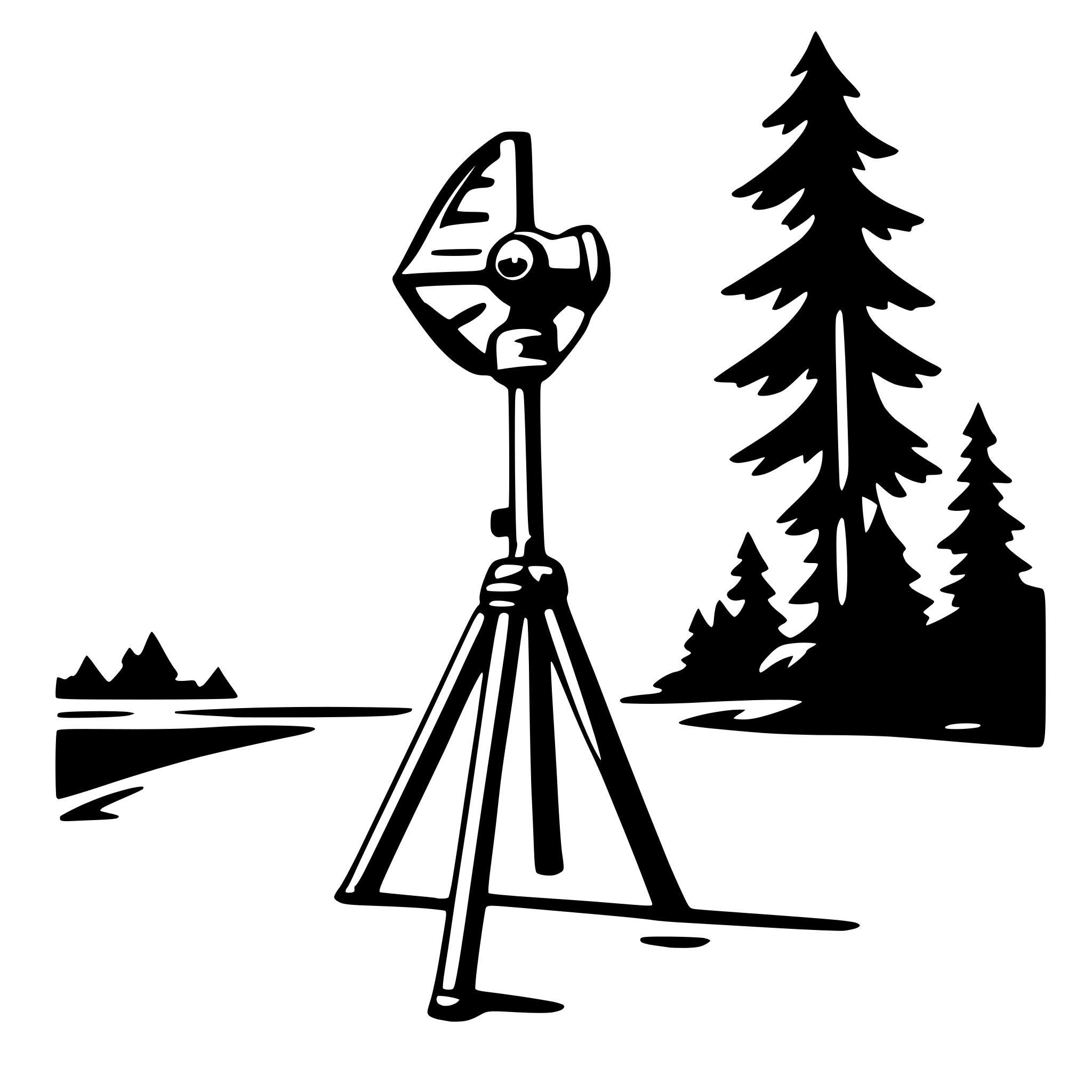 AI-generated SVG of a tripod