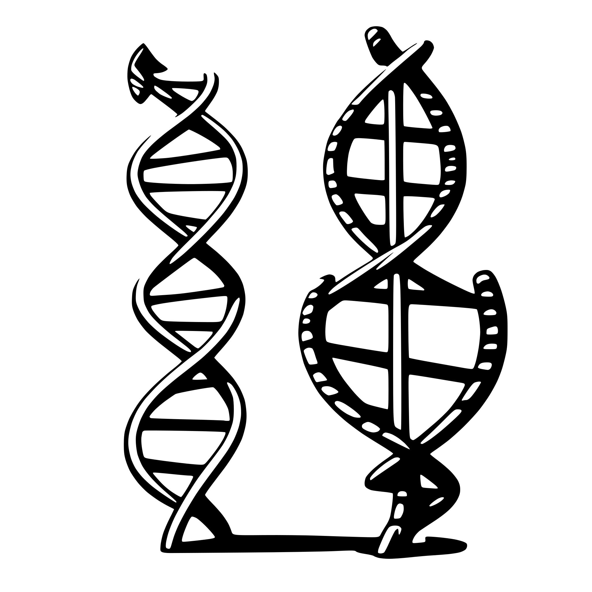 AI-generated SVG of a dna helix