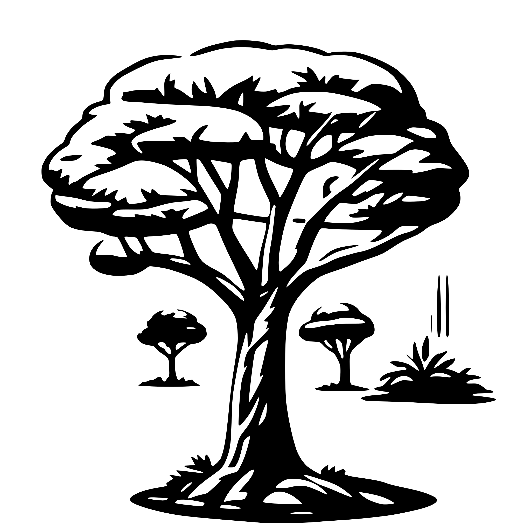 AI-generated SVG of 'african tree'