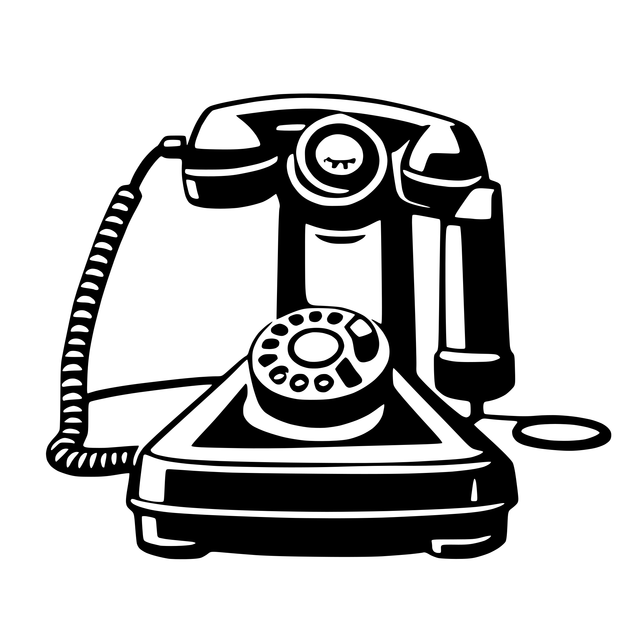 AI-generated SVG of a telephone