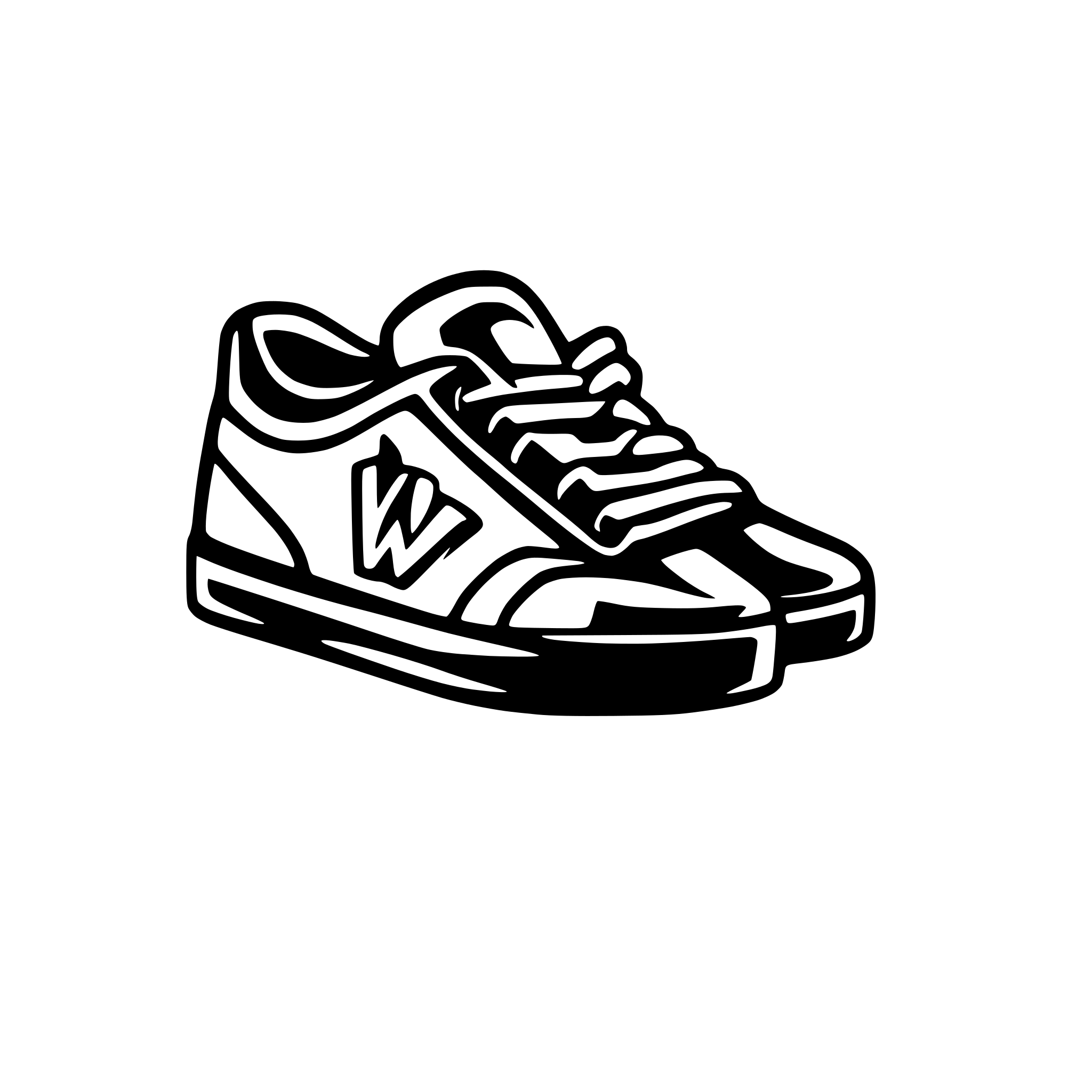 AI-generated SVG of a crea un logo para tienda de zapatillas en instagram el nombre es NGSW STORE y como subnombre SNEAKERS Y STREATWEAR