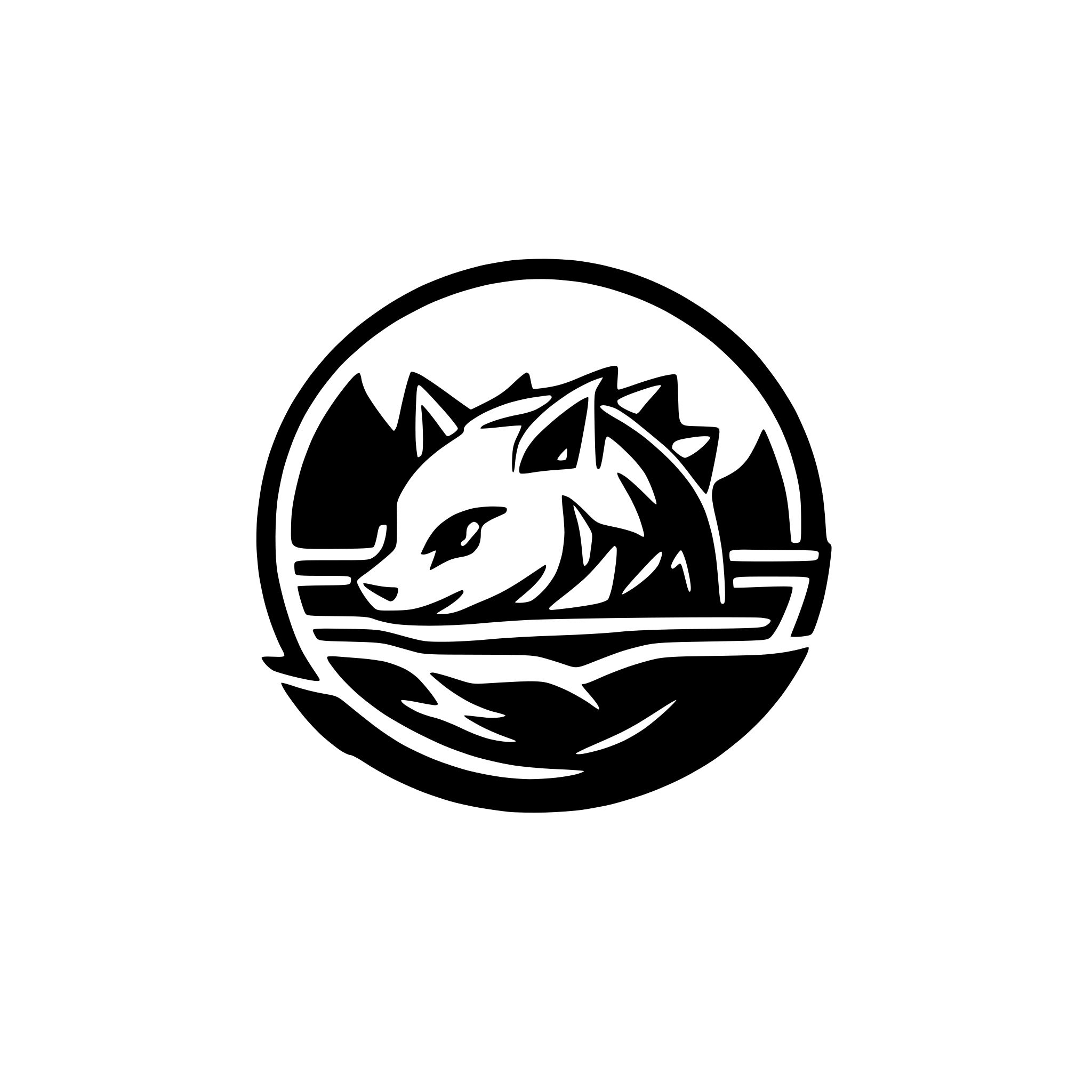 AI-generated SVG of a water wolf