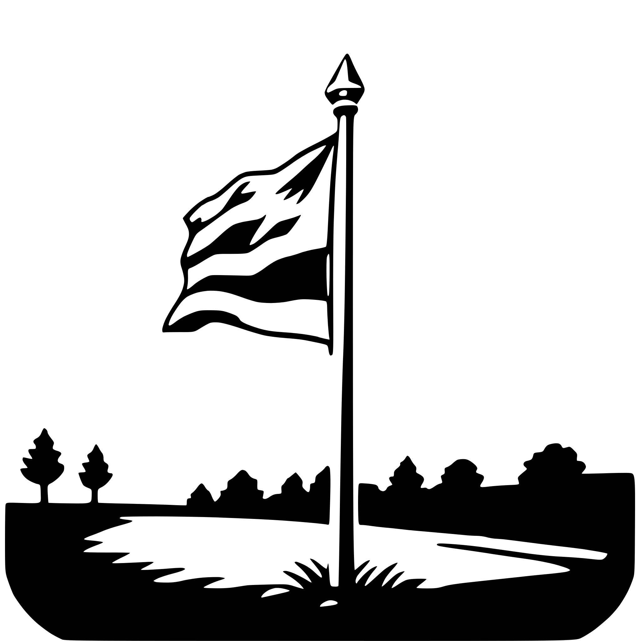 AI-generated SVG of a flagpole