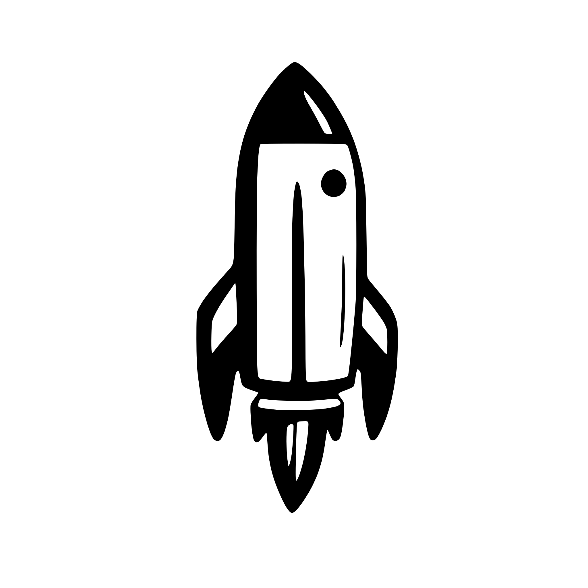 AI-generated SVG of a rocket