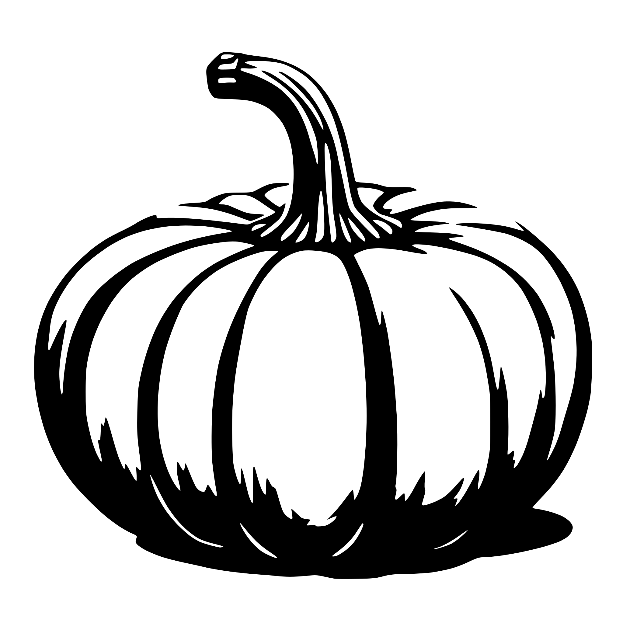 AI-generated SVG of a pumpkin