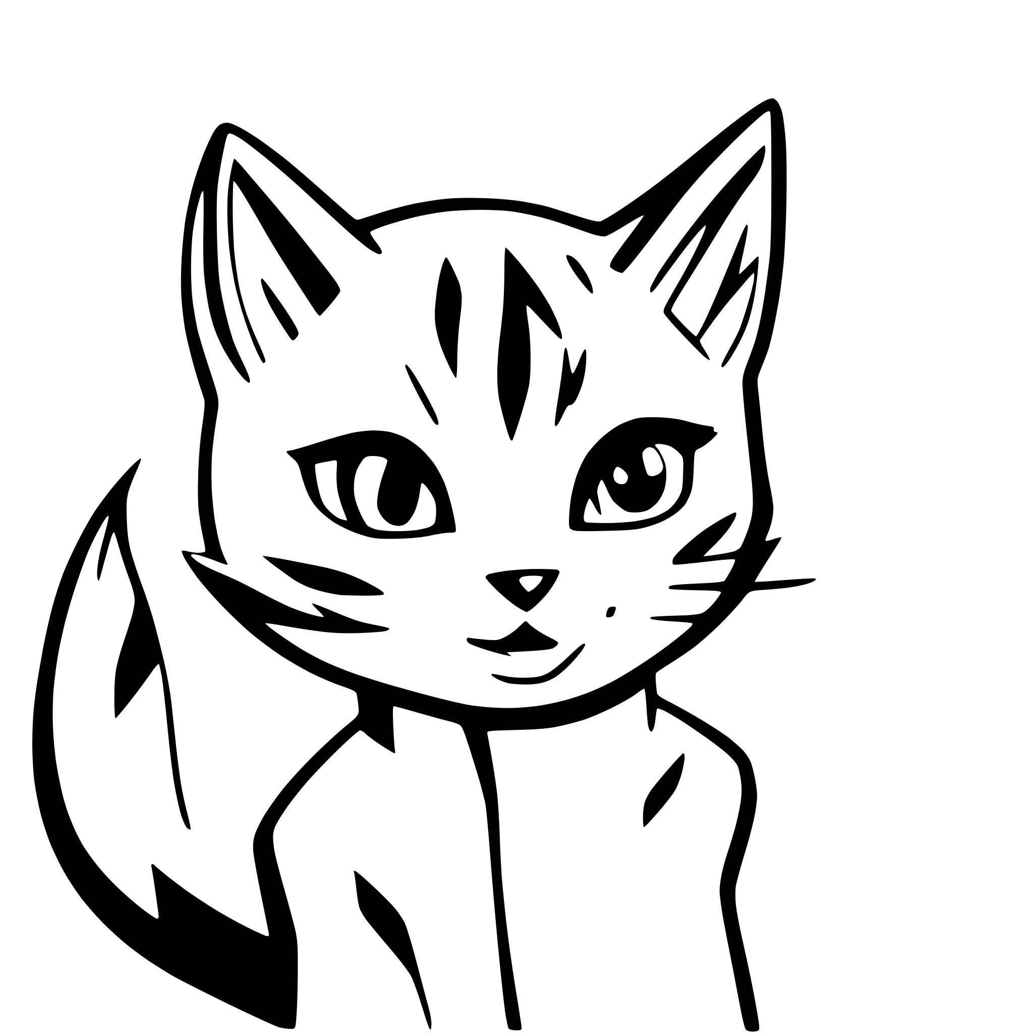 AI-generated SVG of 'Profesional cat'