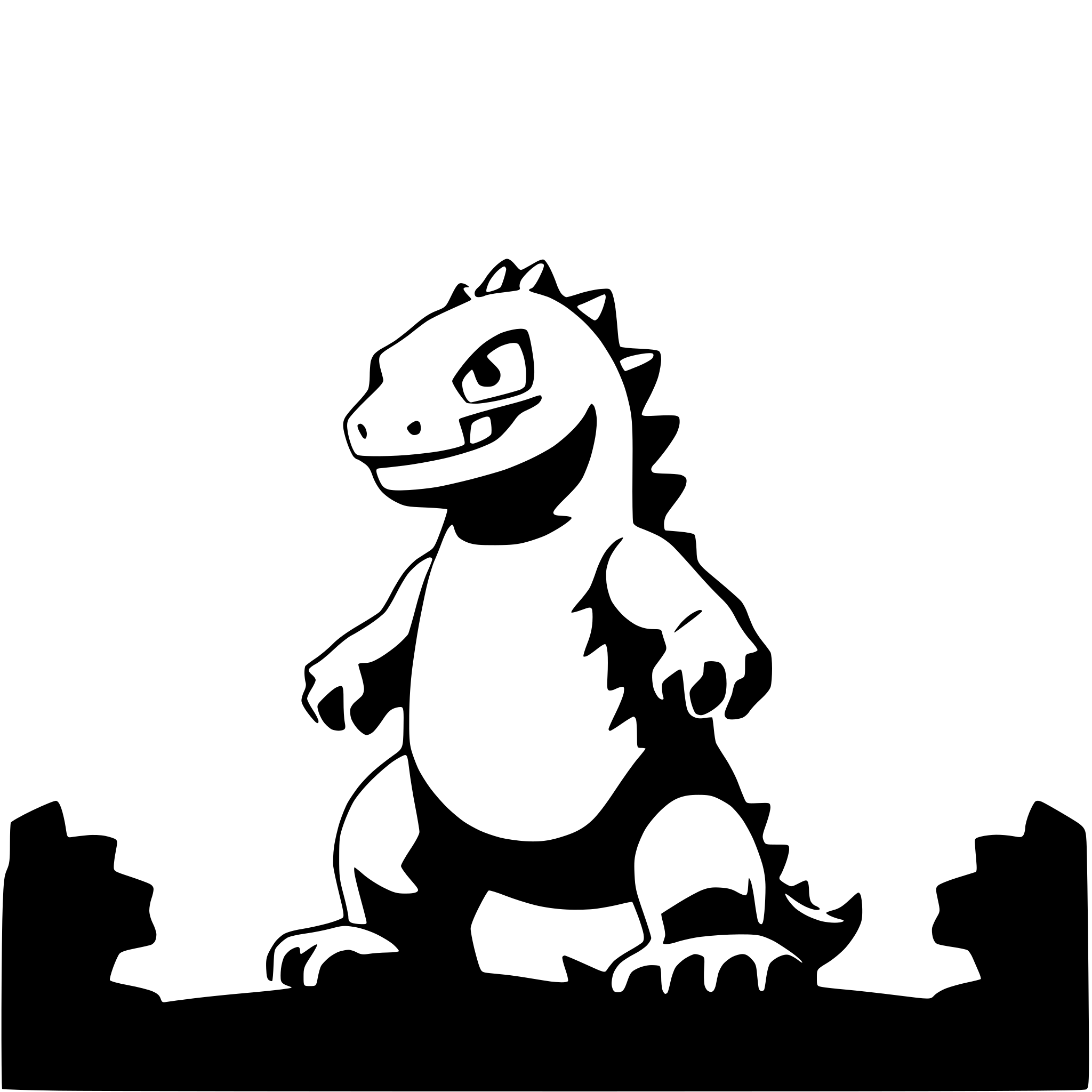 AI-generated SVG of 'godzilla'