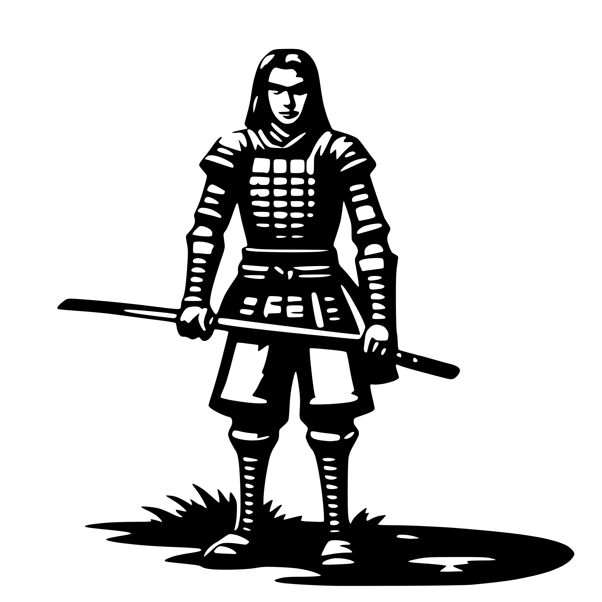 AI-generated SVG of 'samurai'