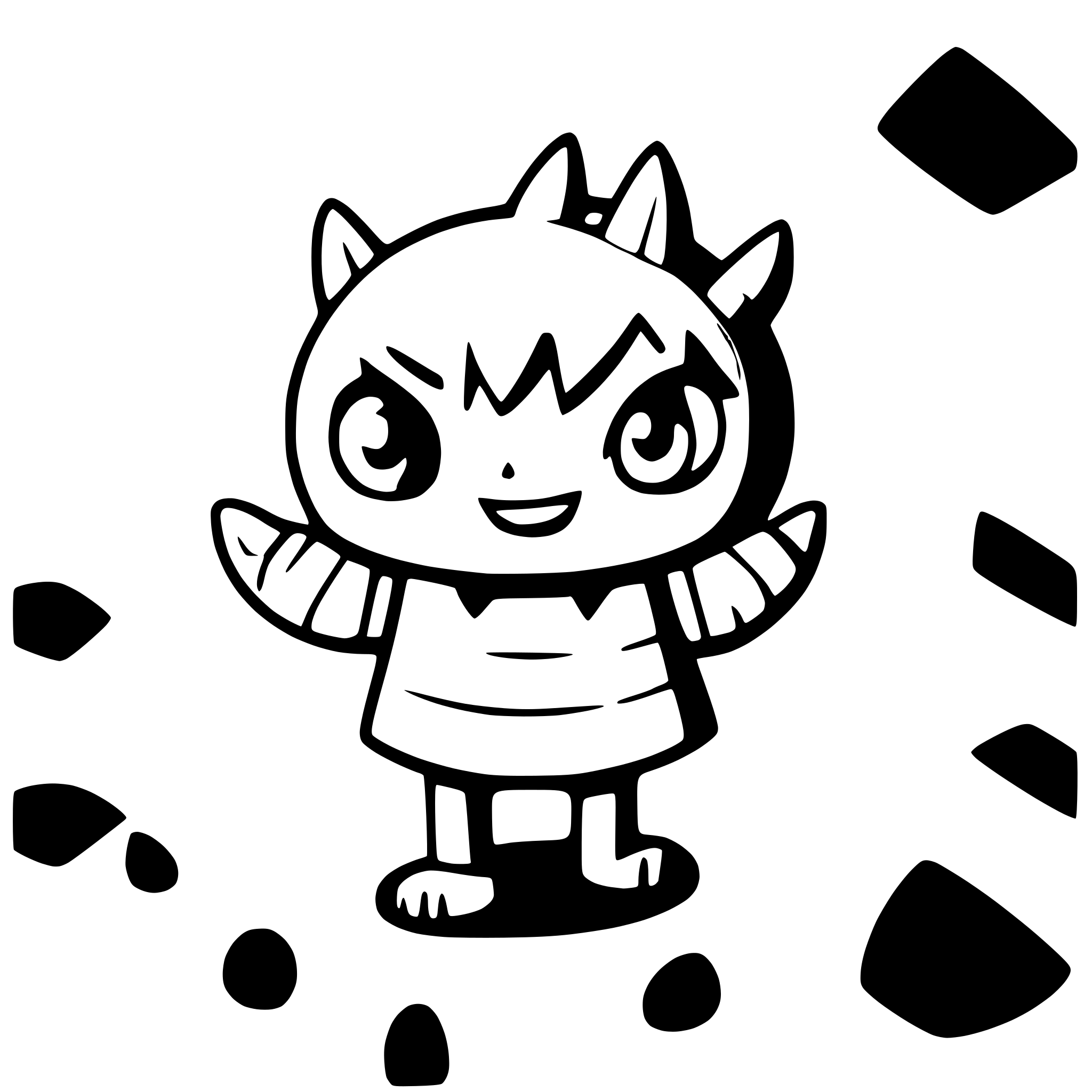 AI-generated SVG of a monster