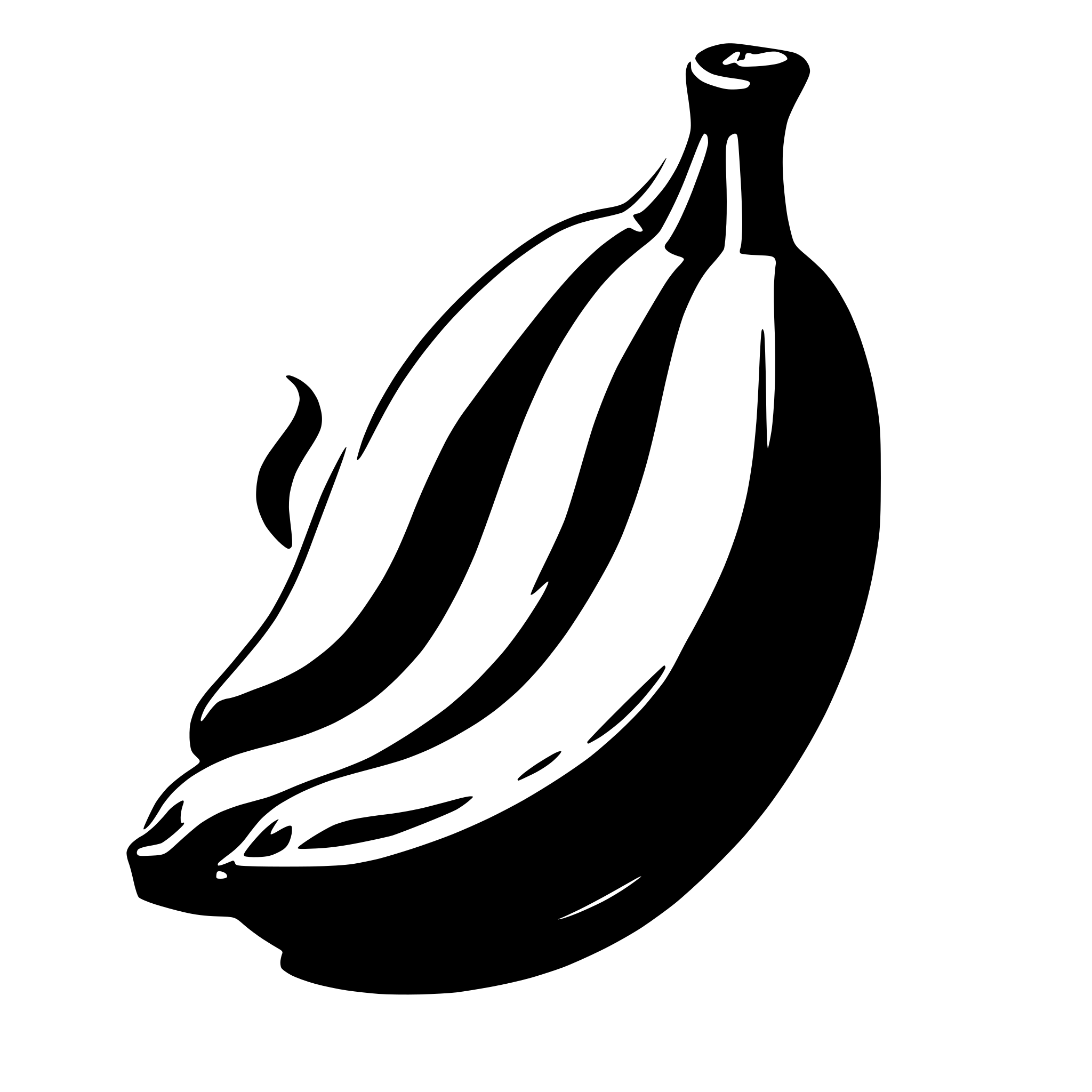 AI-generated SVG of 'banana'