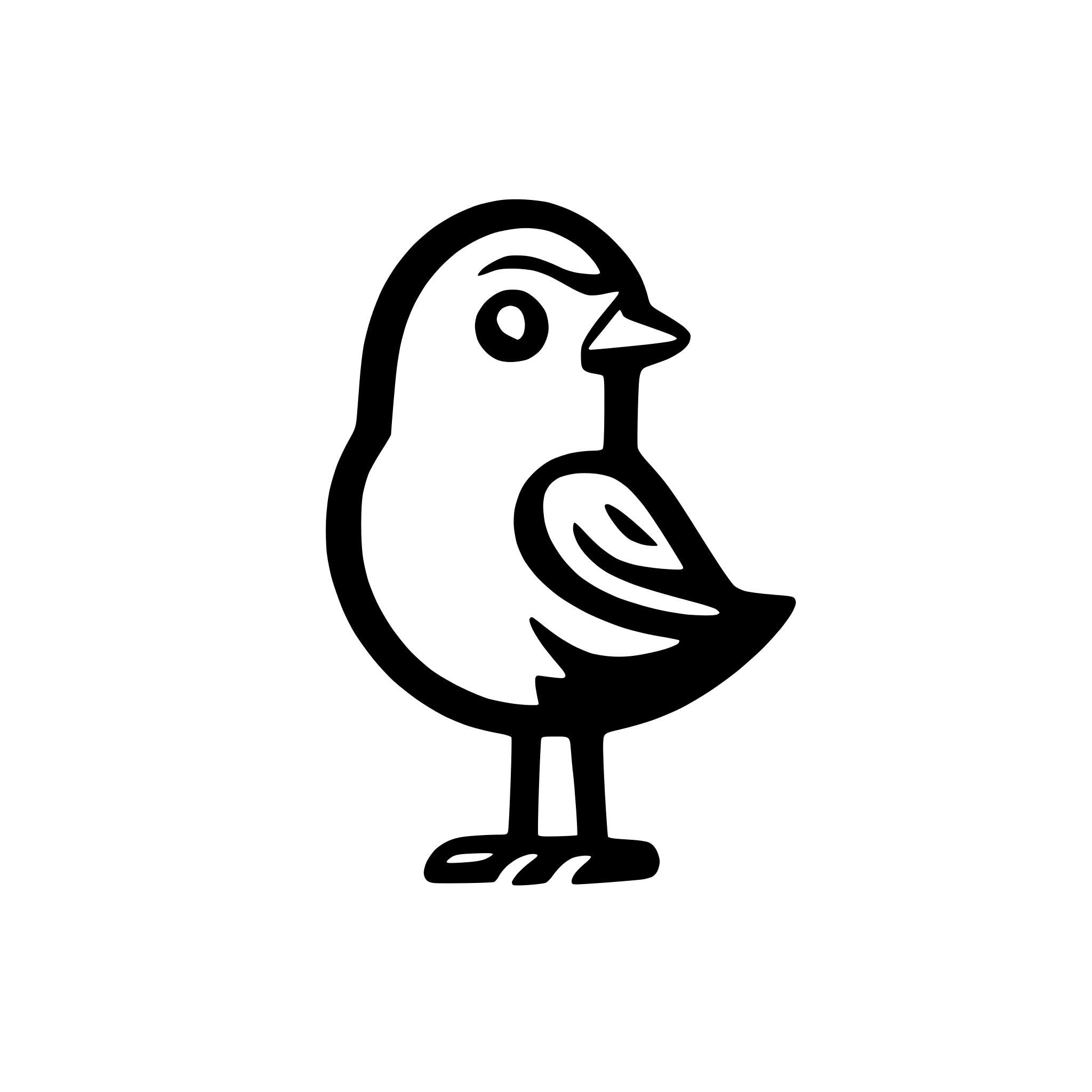 AI-generated SVG of a lovely bird