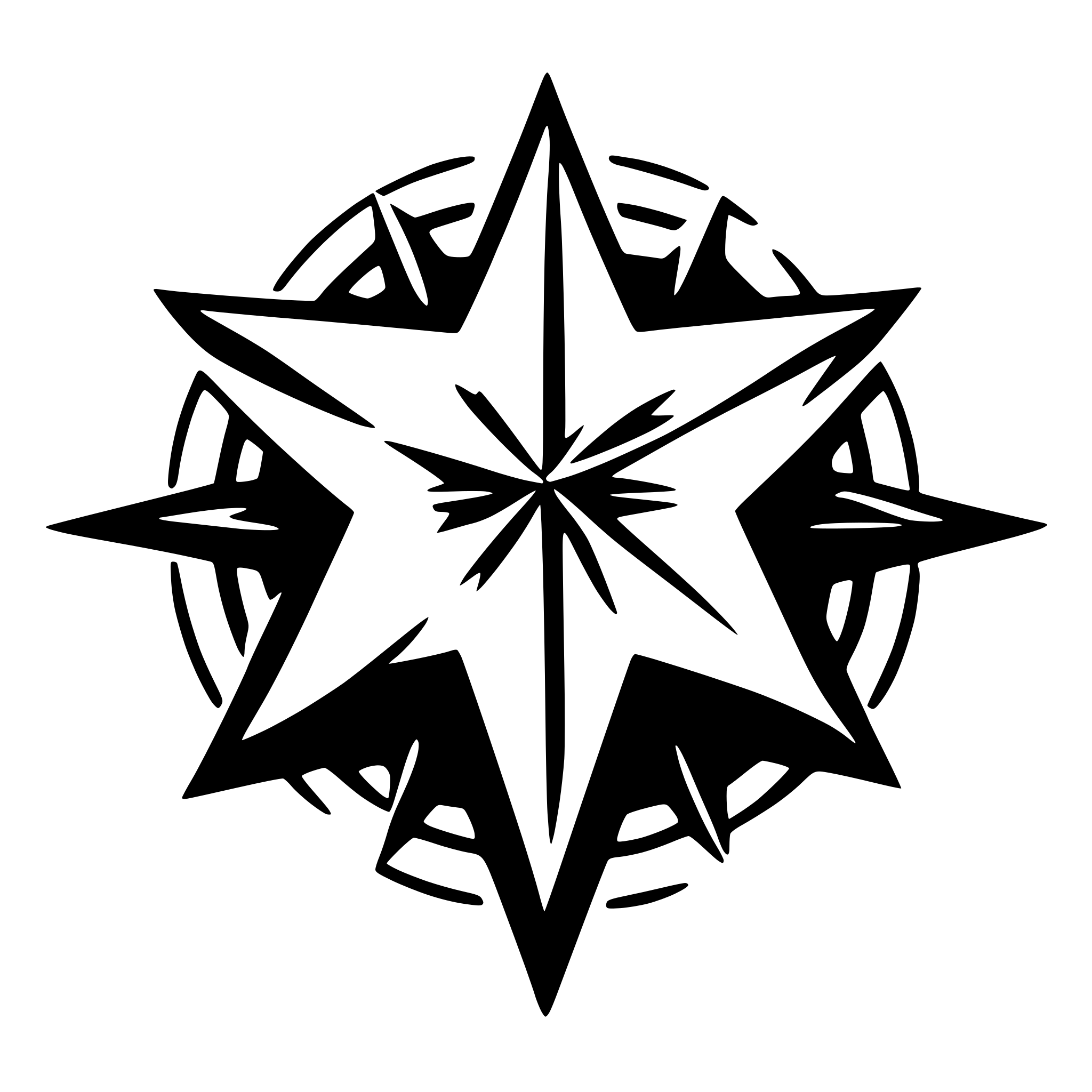 AI-generated SVG of a Christmas Star with cutting and folding lines