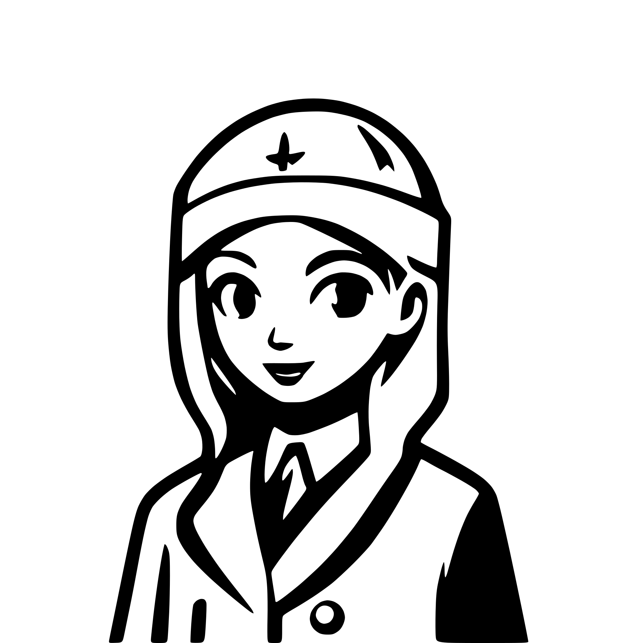 AI-generated SVG of 'nurse hat'