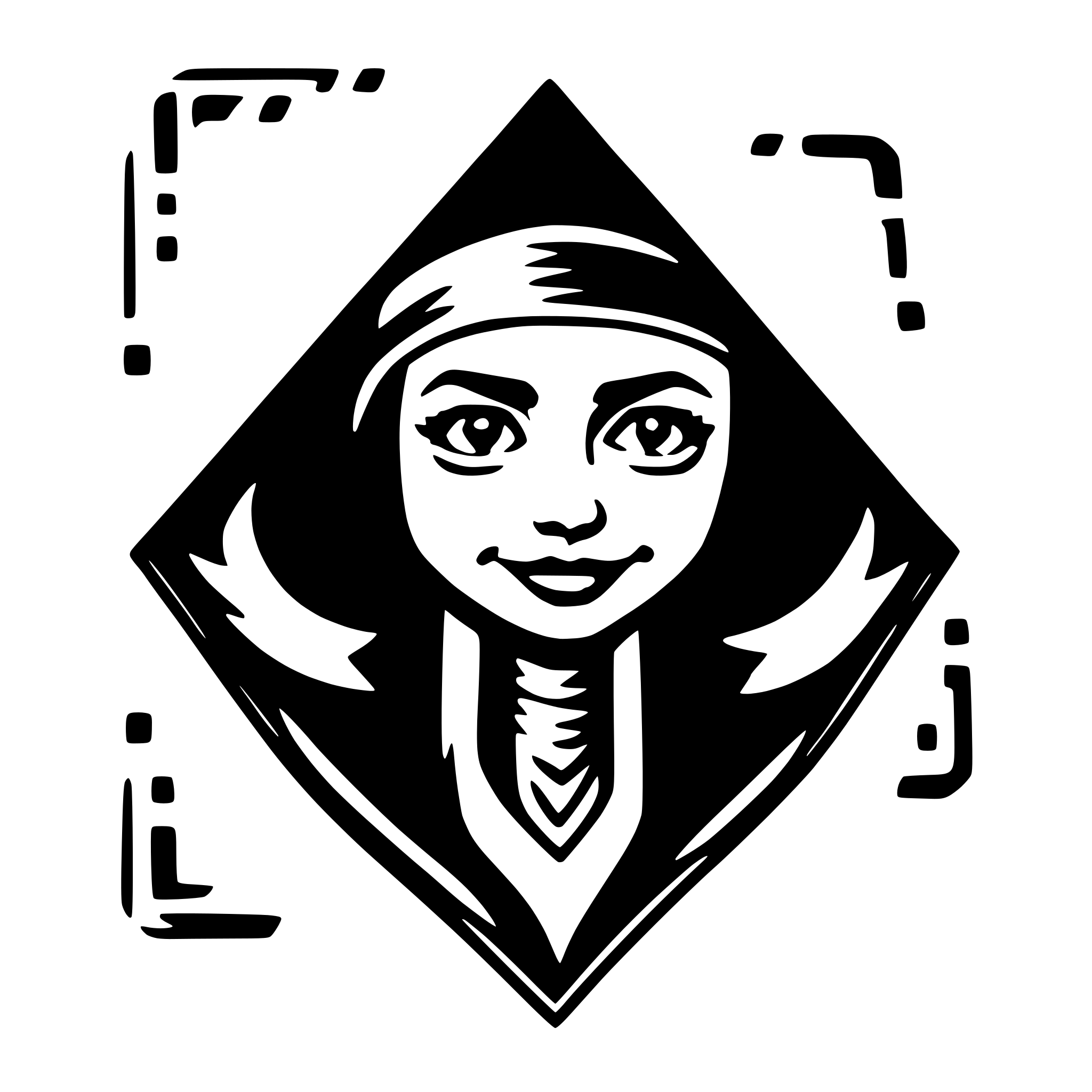 AI-generated SVG of a bandana