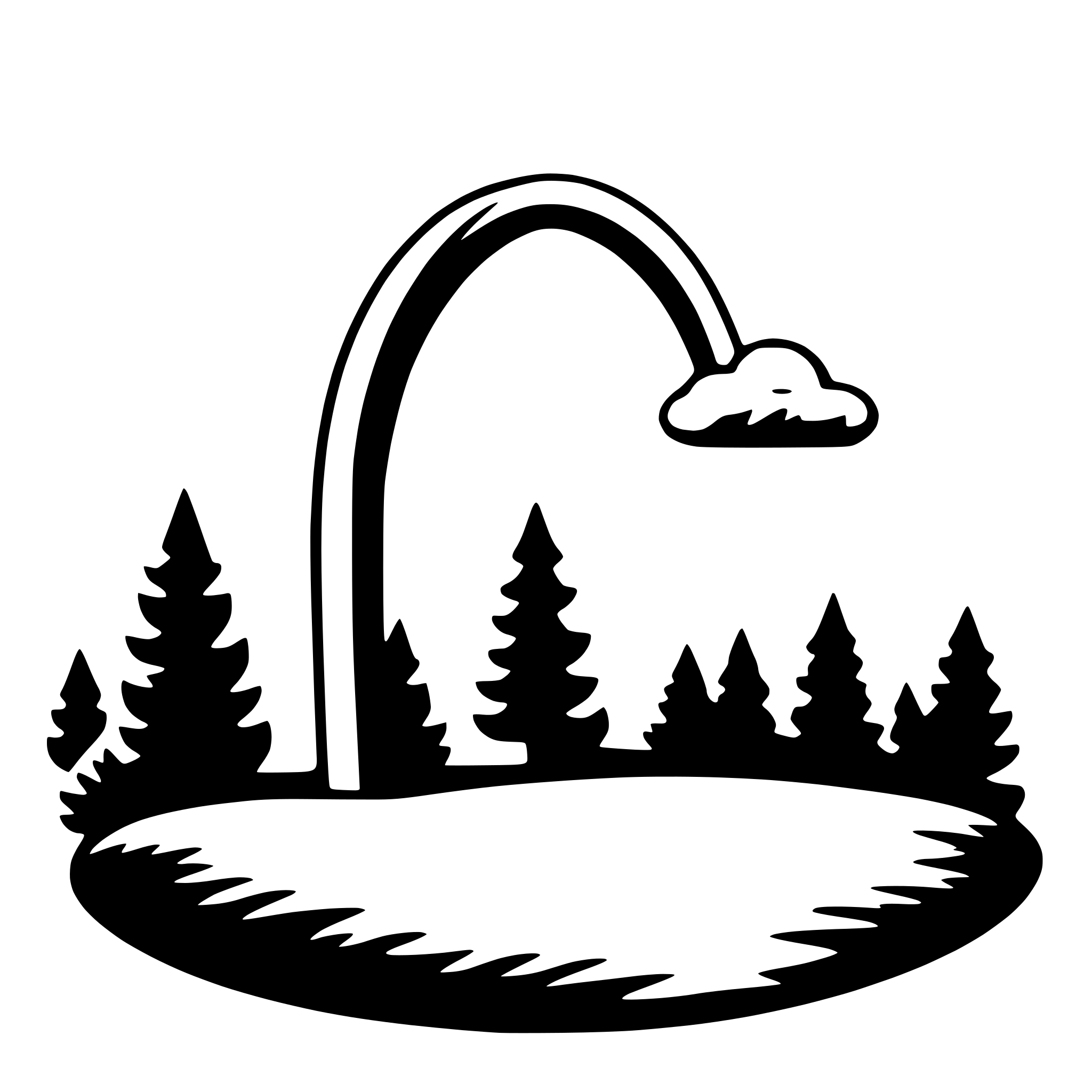 AI-generated SVG of a rainbow