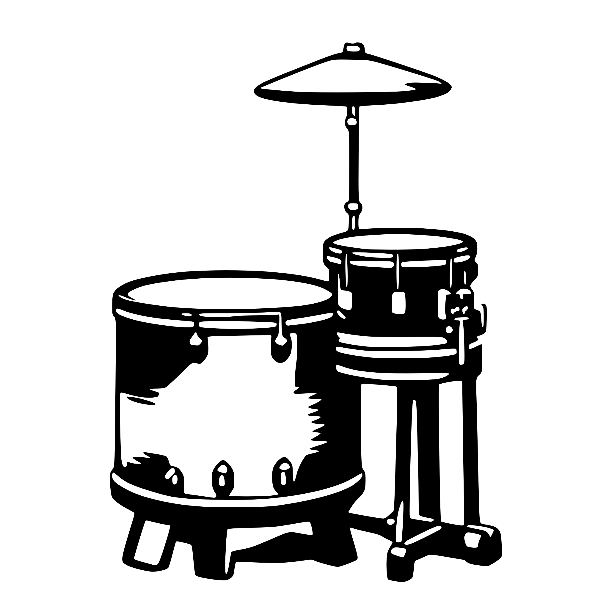 AI-generated SVG of 'drums'