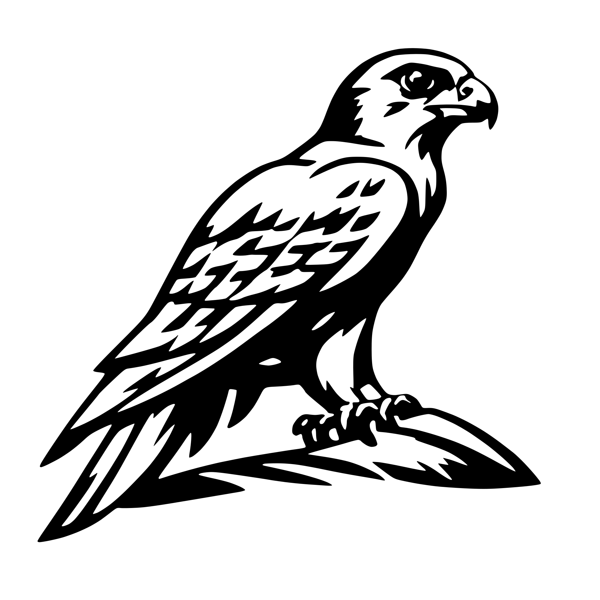 AI-generated SVG of 'Falcon'