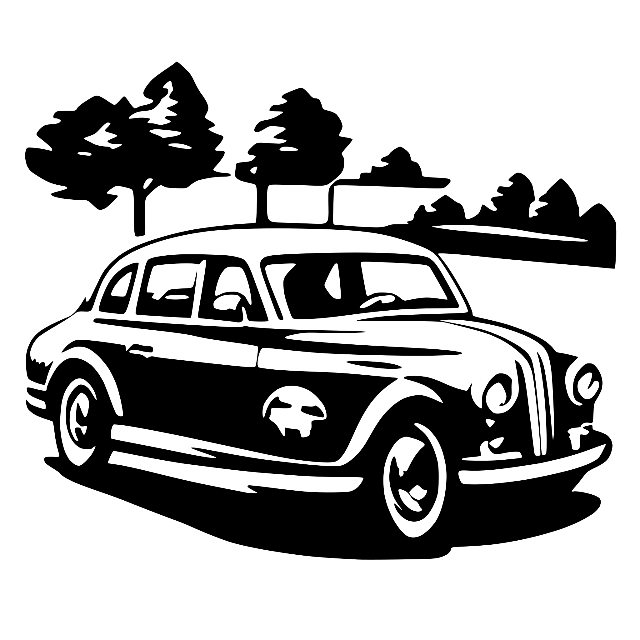 AI-generated SVG of a car
