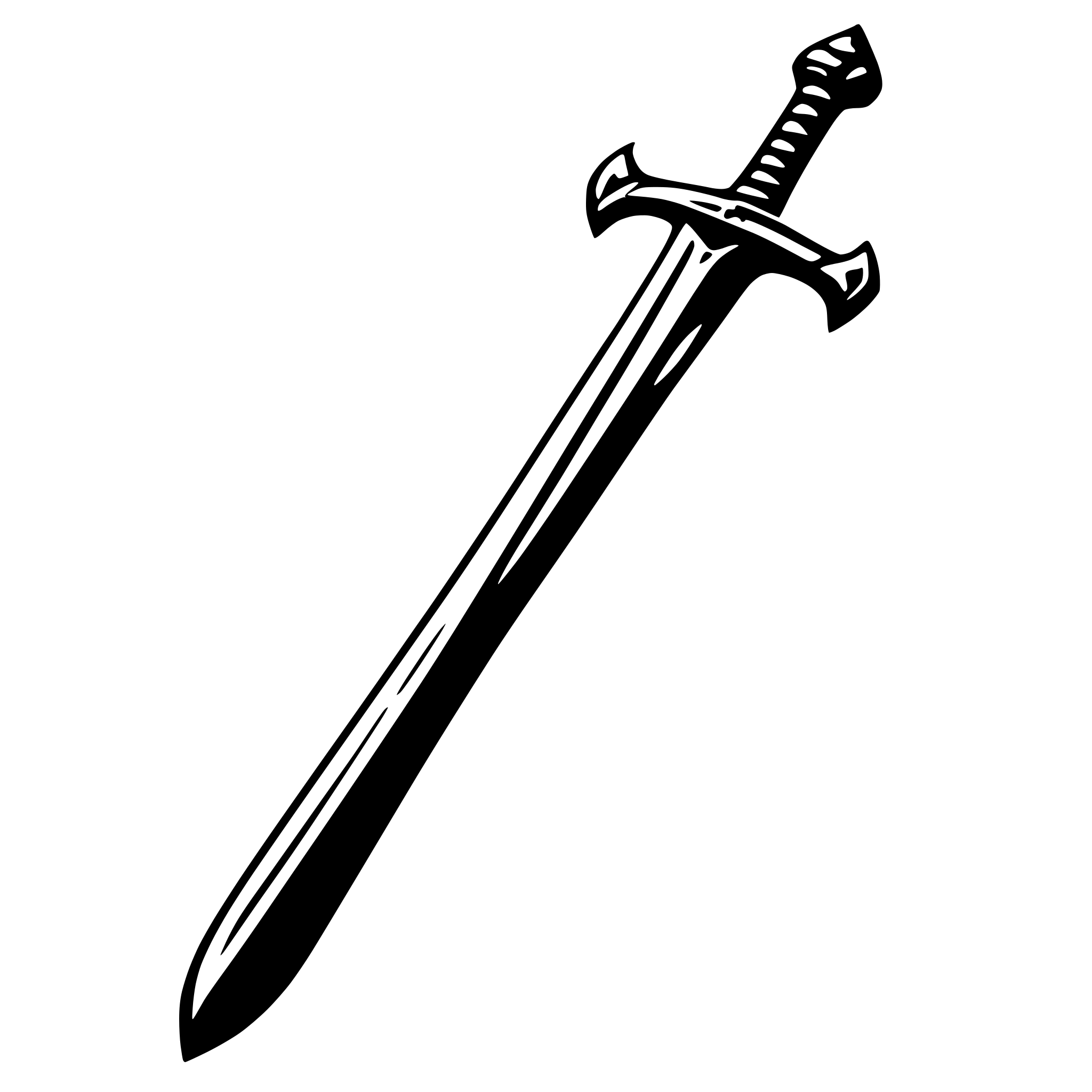 AI-generated SVG of a sword