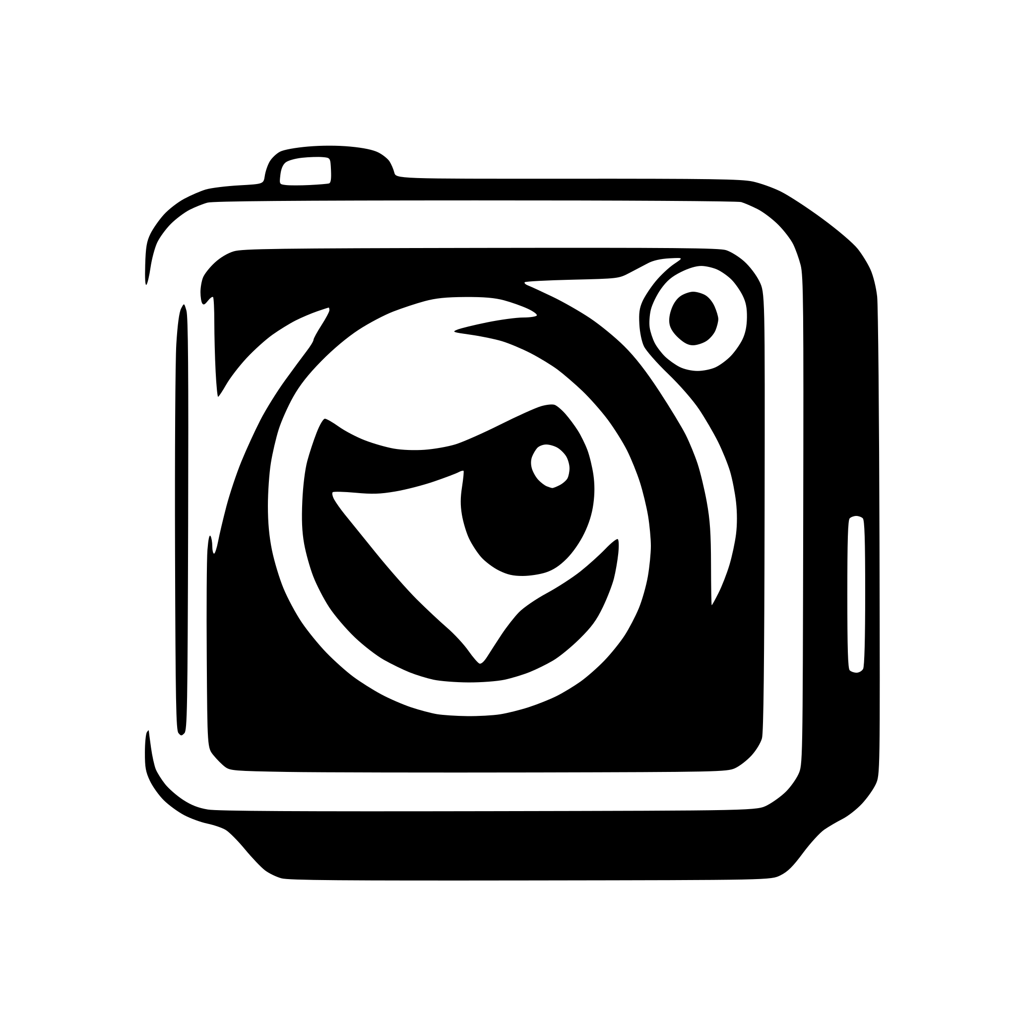 AI-generated SVG of a Square icon. Streaming, Broadcasting, Camera, eye