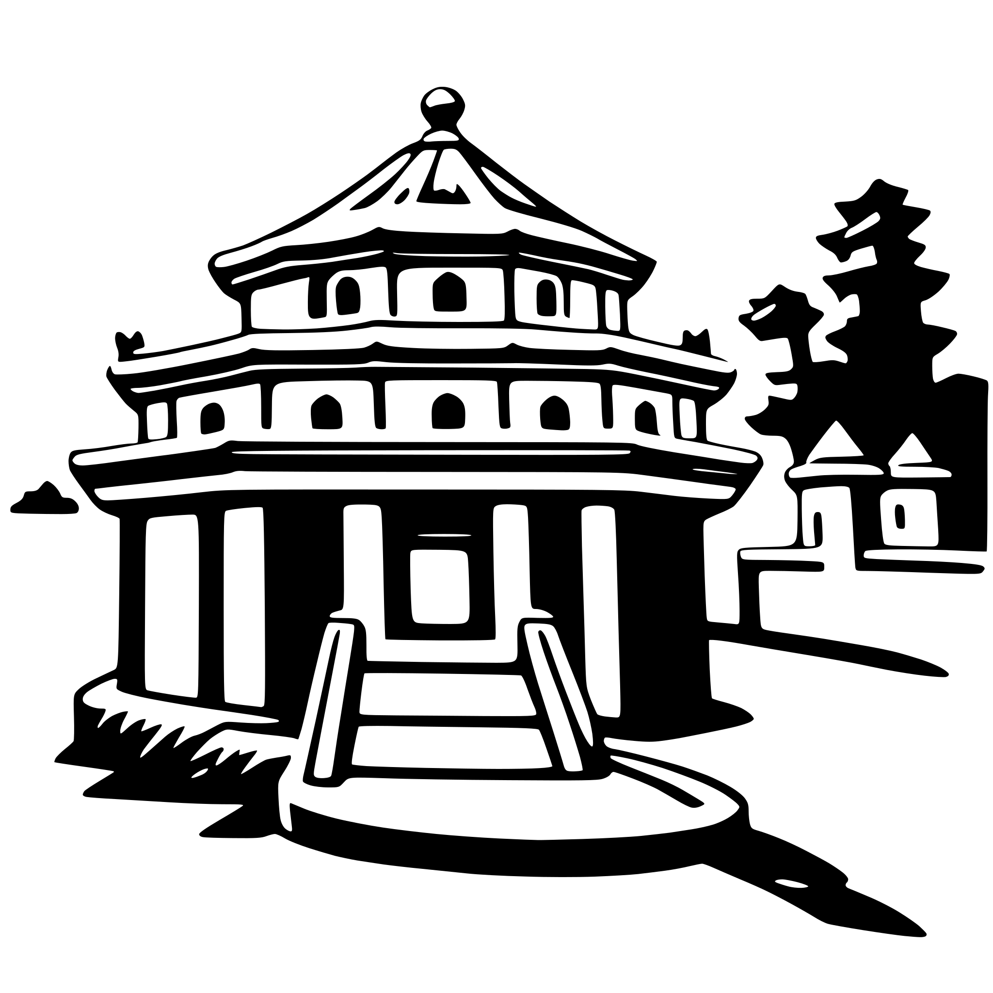 AI-generated SVG of a forbidden city