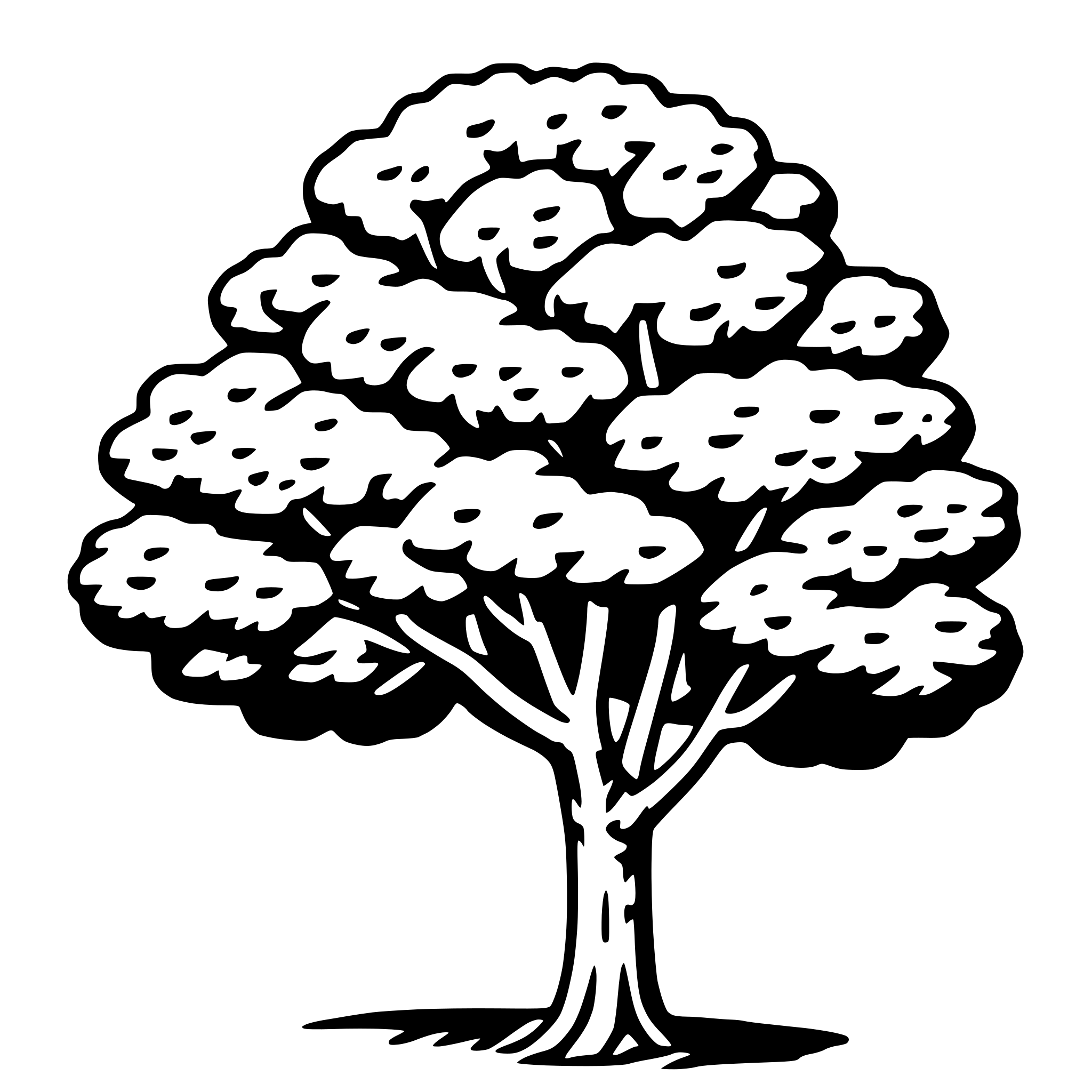 AI-generated SVG of 'hawthorn tree'