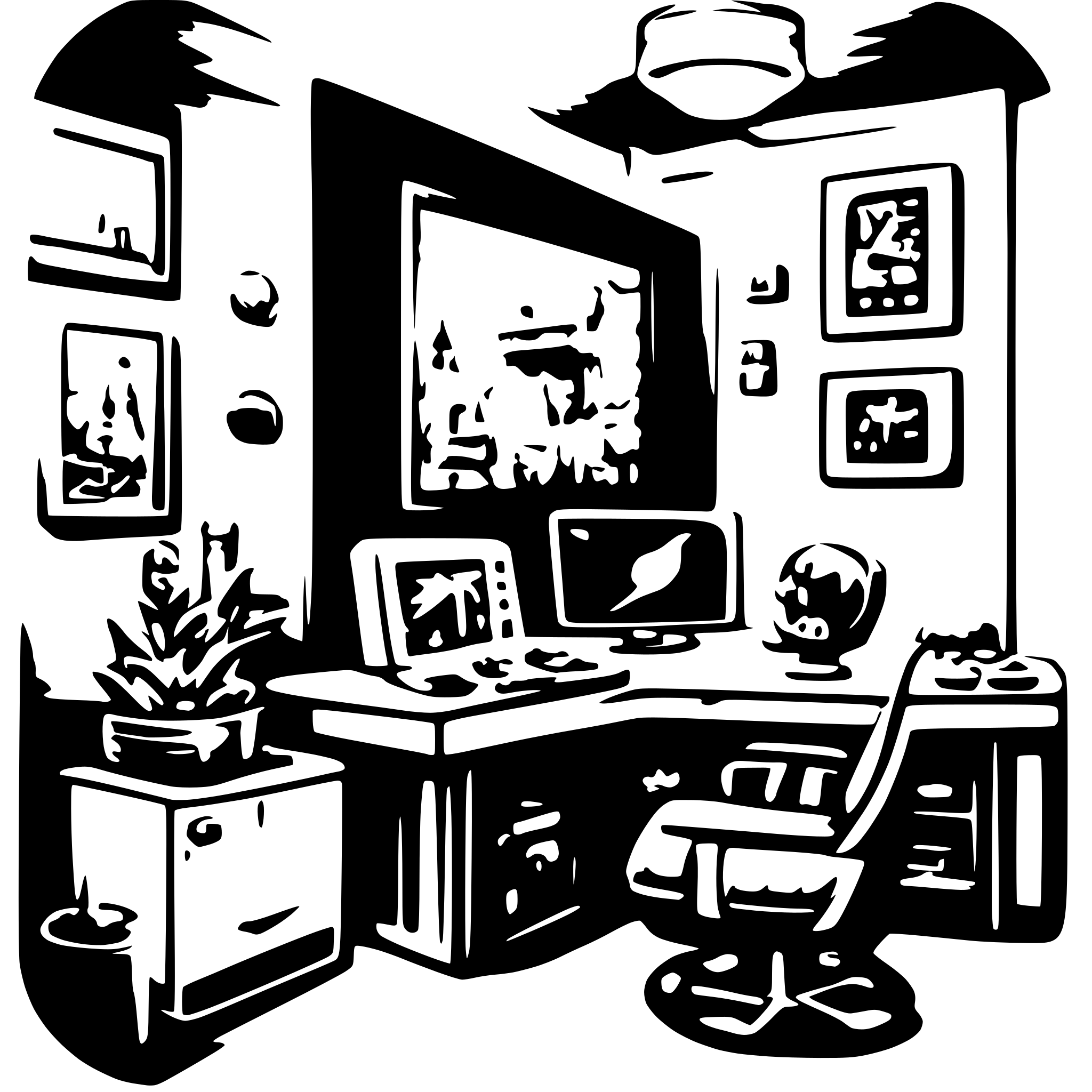 AI-generated SVG of 'Gaming Room'